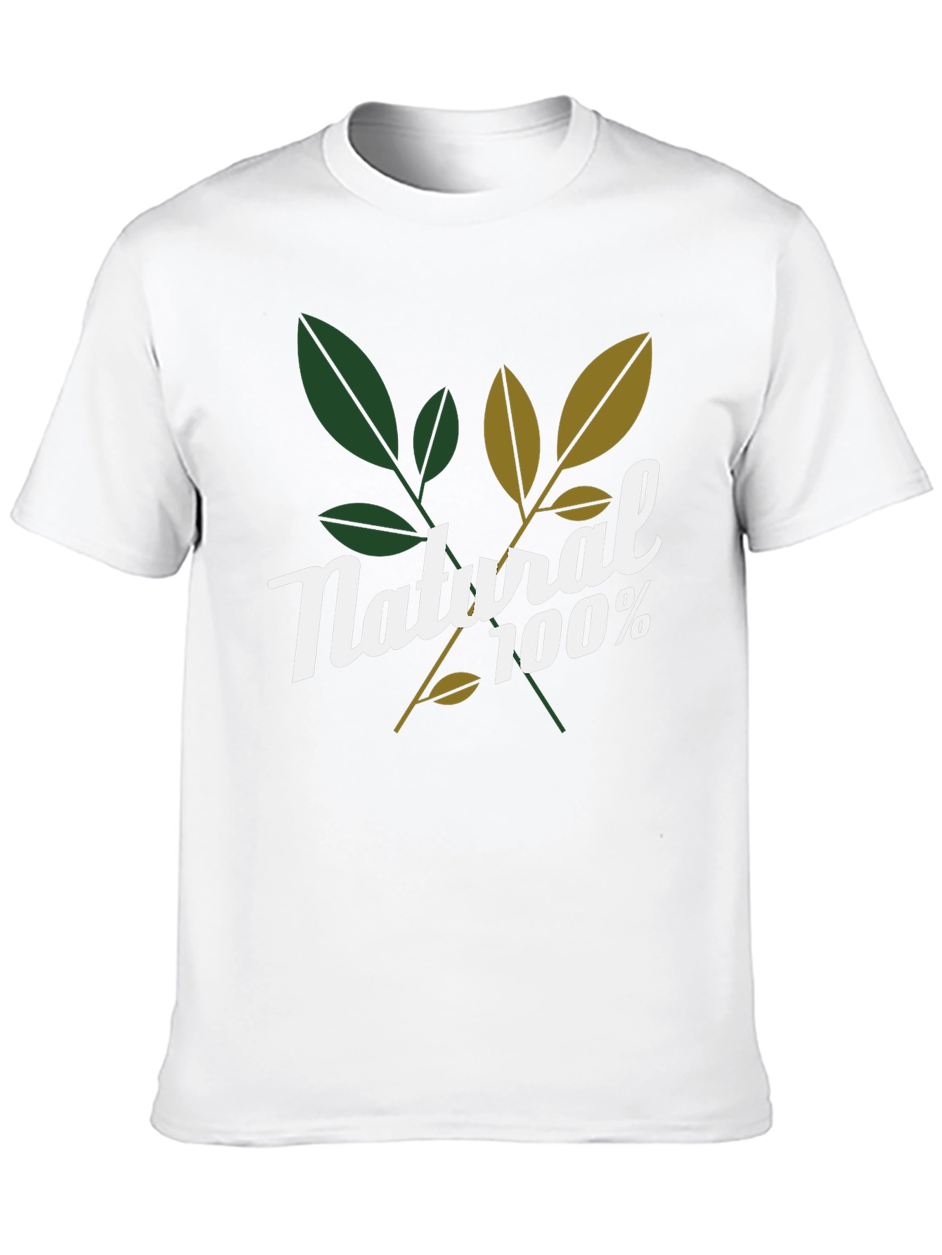 Natural 100% Graphic Tee - Stylish Organic Design