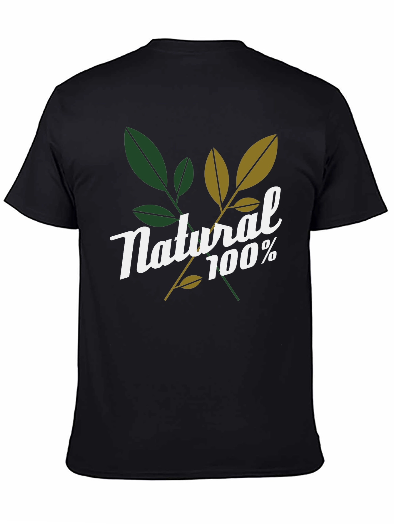 Natural 100% Graphic Tee - Stylish Organic Design