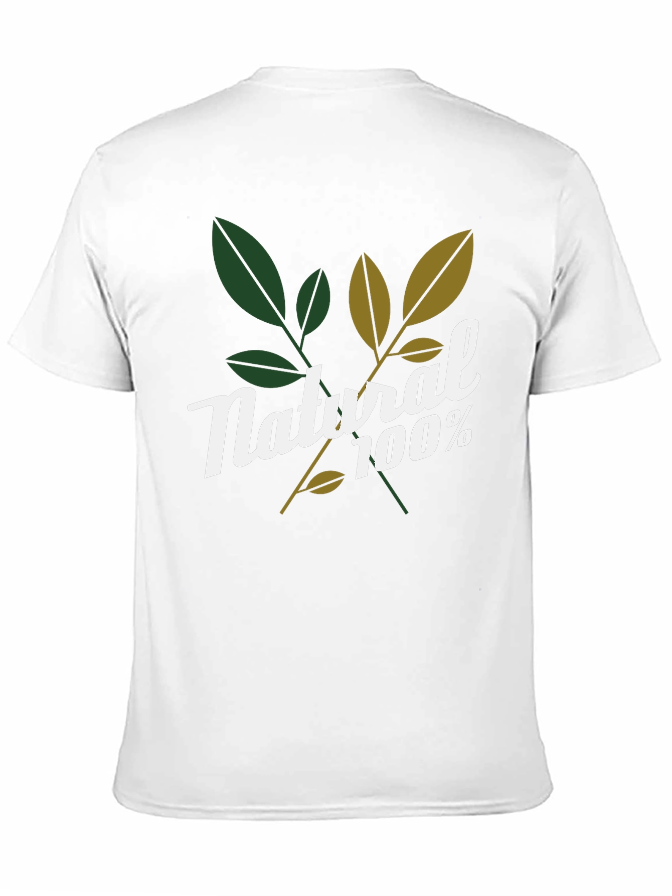 Natural 100% Graphic Tee - Stylish Organic Design