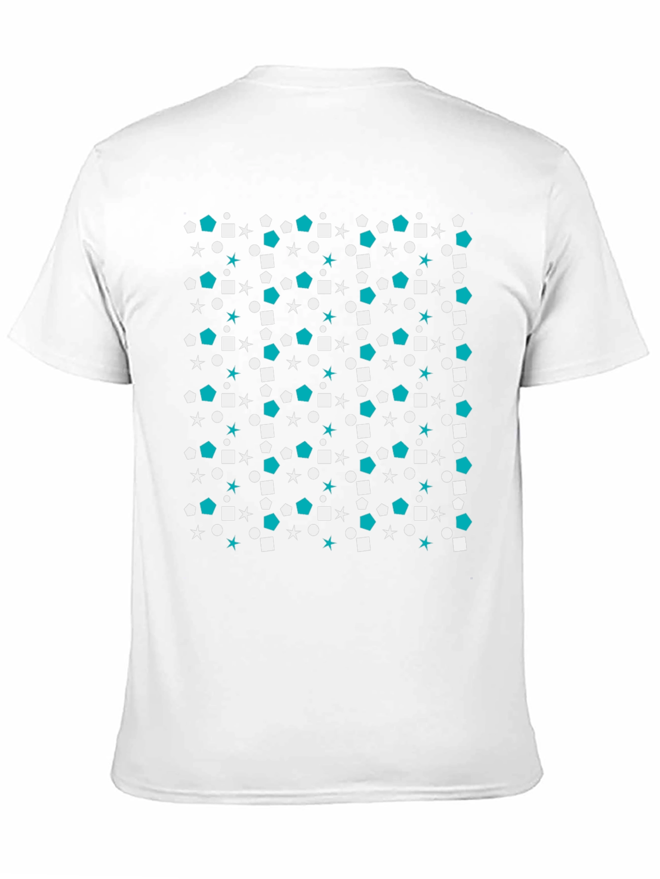 Geometric Pattern Black T-Shirt