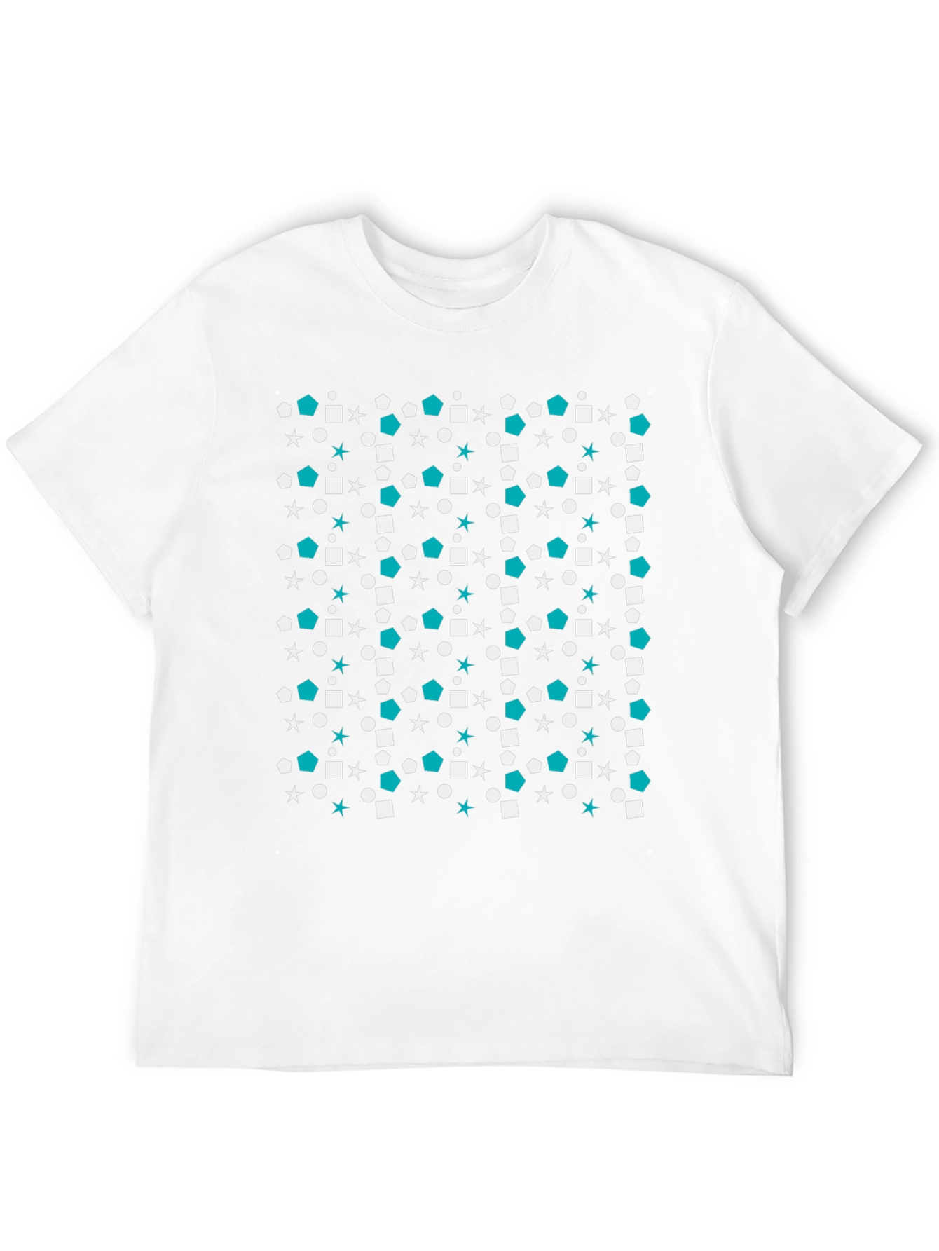 Geometric Pattern Black T-Shirt
