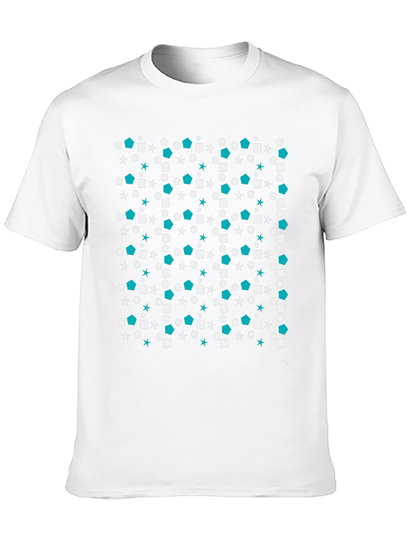 Geometric Pattern Black T-Shirt
