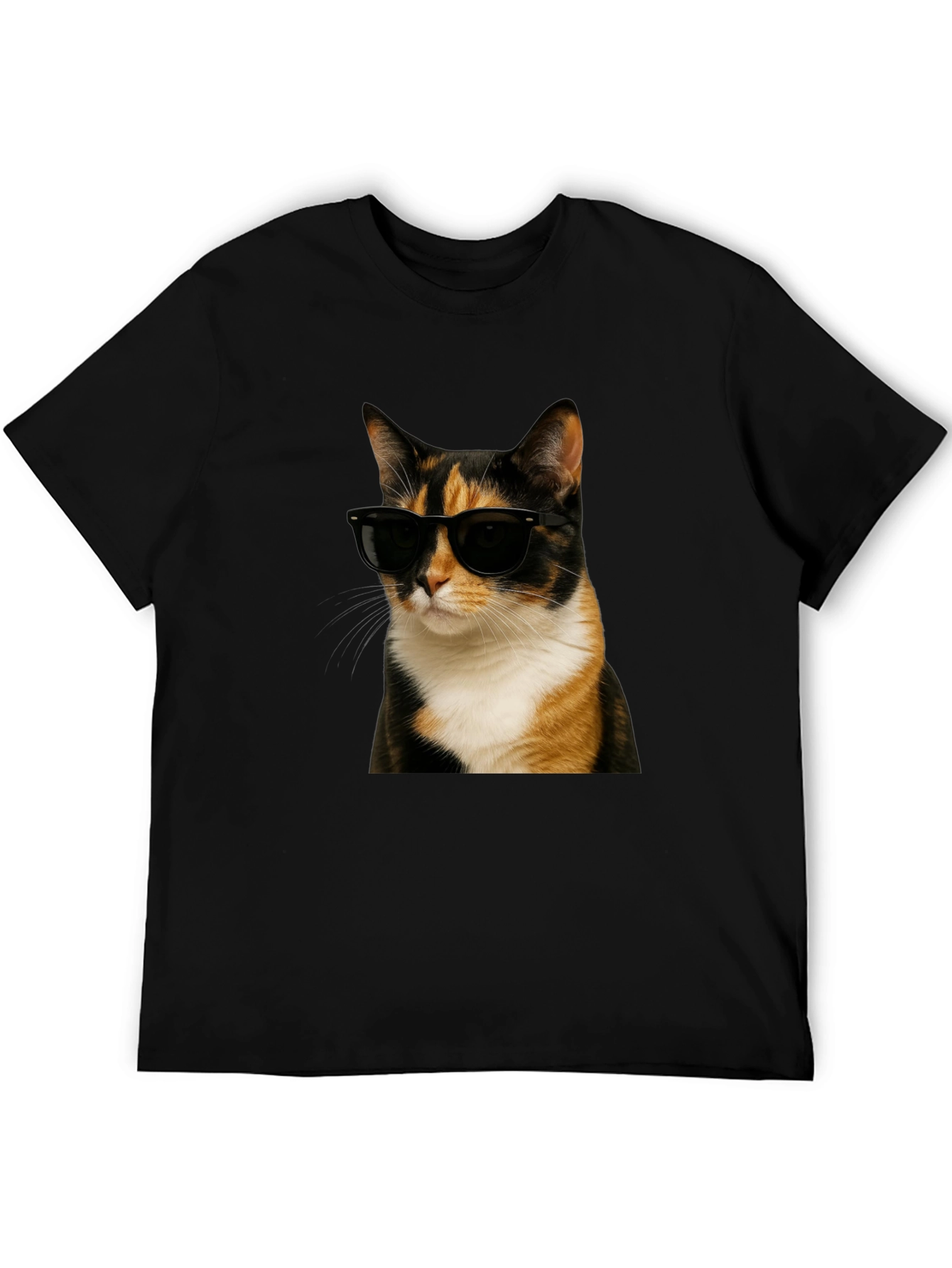 Cool Cat Graphic T-Shirt - Black