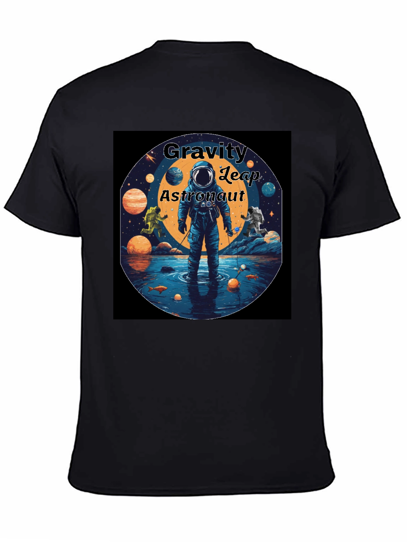Gravity Leap Astronaut Graphic T-Shirt