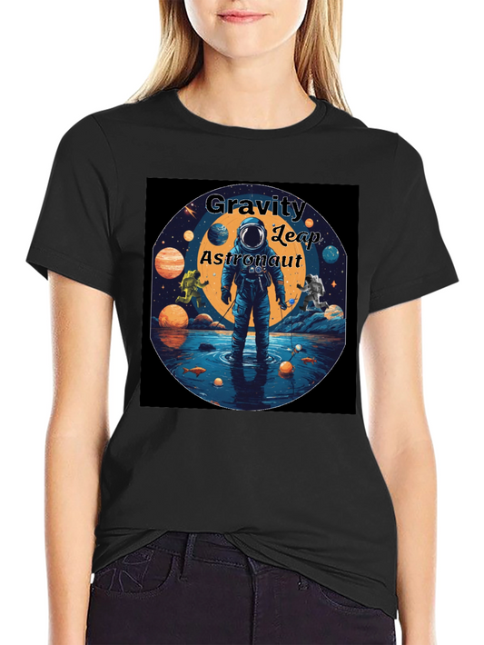 Gravity Leap Astronaut Graphic T-Shirt