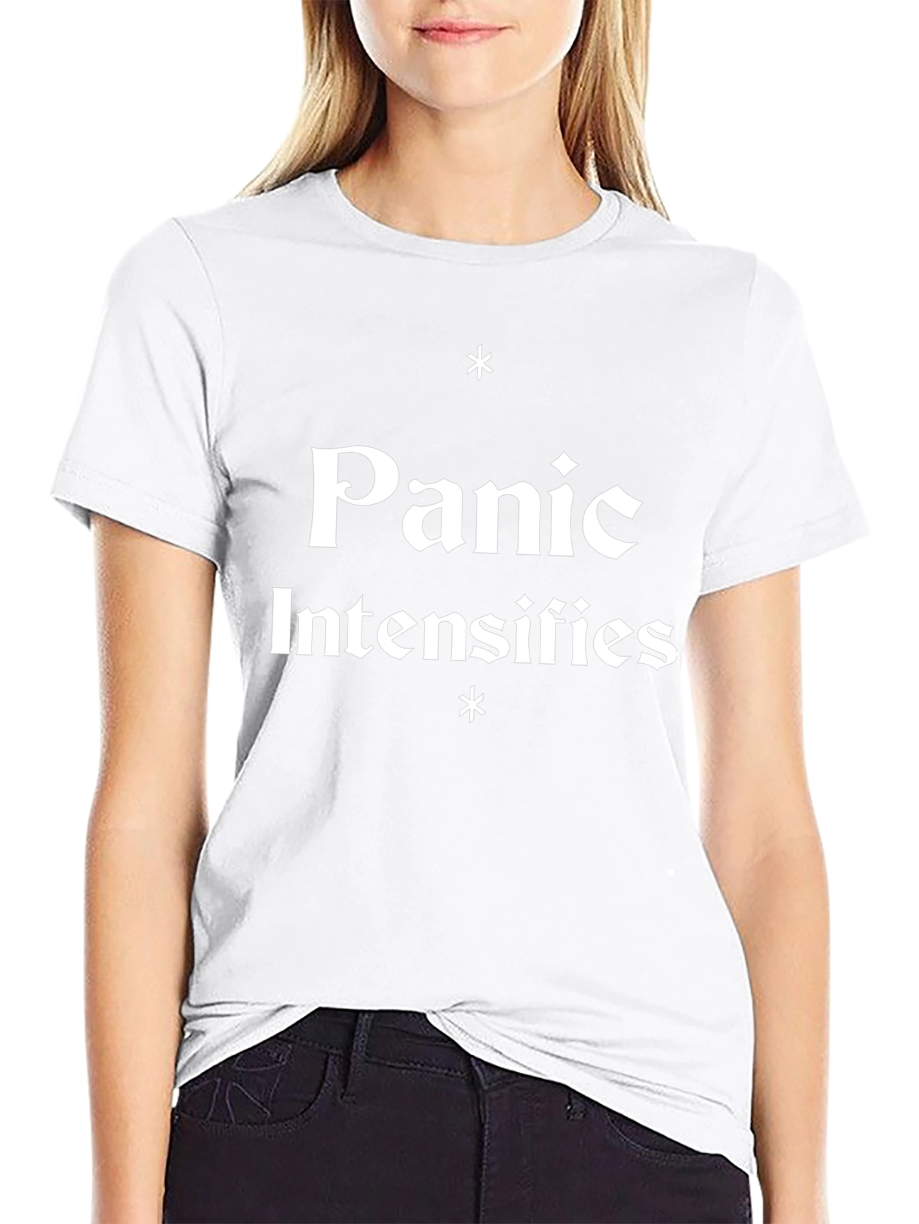 Panic Intensifies Graphic Tee - Black Cotton T-Shirt