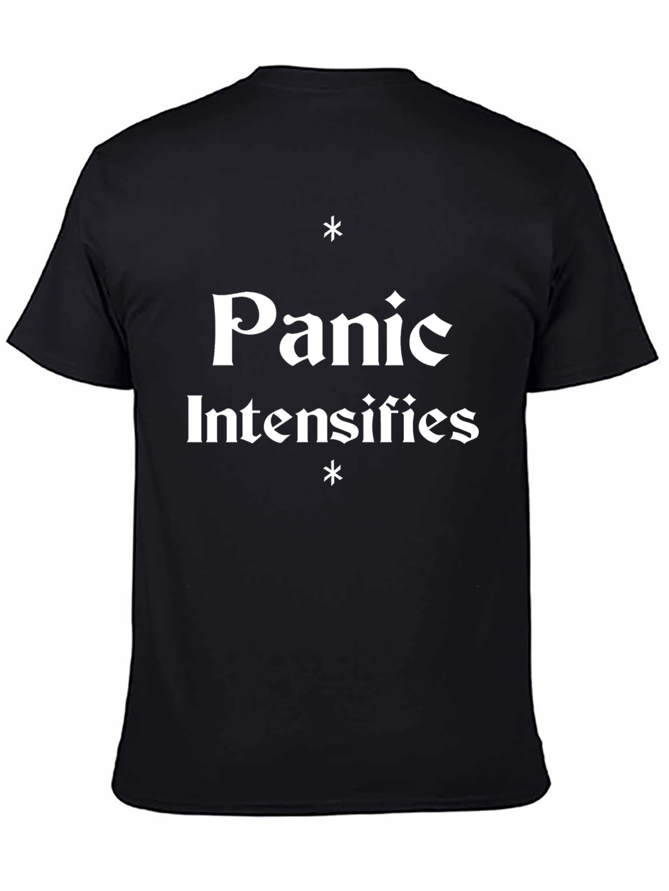 Panic Intensifies Graphic Tee - Black Cotton T-Shirt