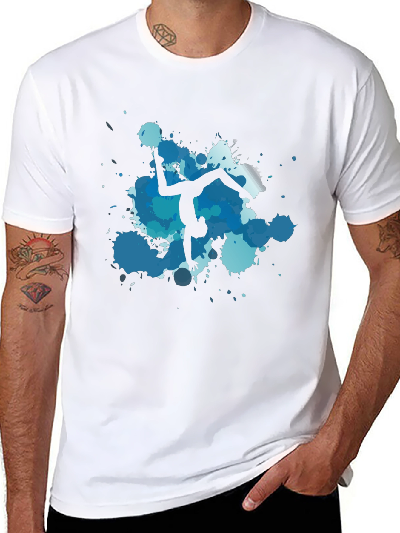 Gymnast Silhouette T-Shirt - Artistic Design