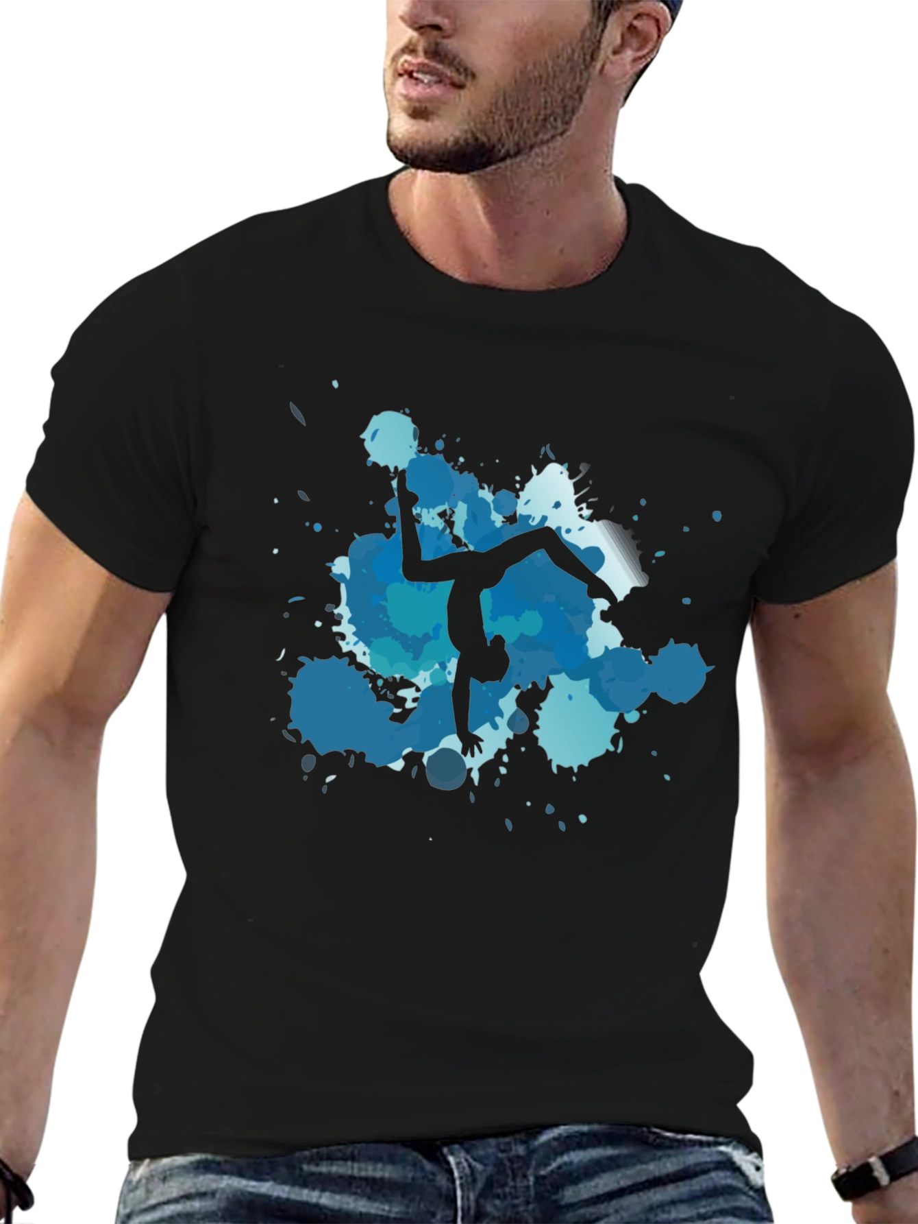 Gymnast Silhouette T-Shirt - Artistic Design