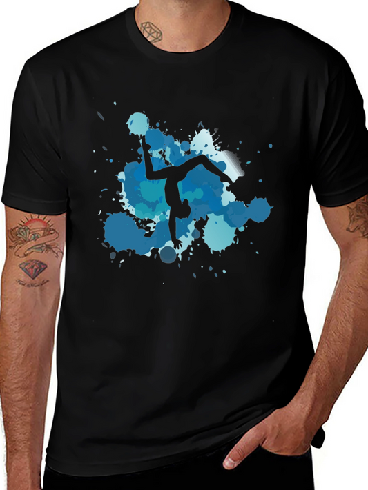 Gymnast Silhouette T-Shirt - Artistic Design