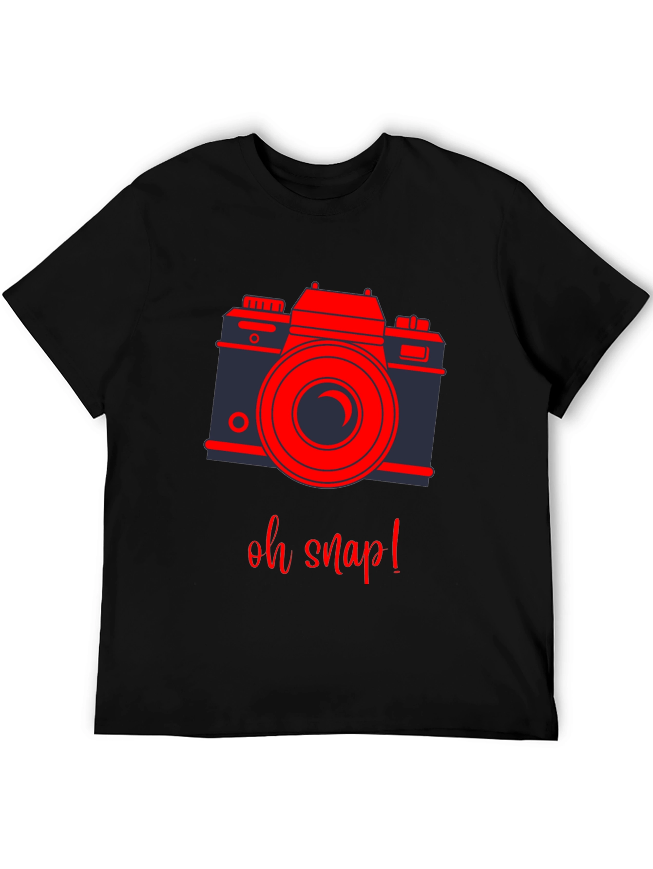 Oh Snap! Camera Graphic Tee - Black