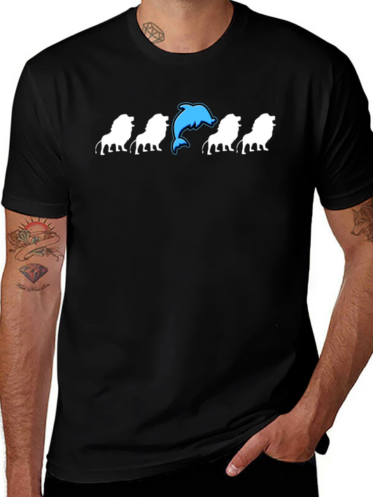 Black Graphic Tee - Be Different Design
