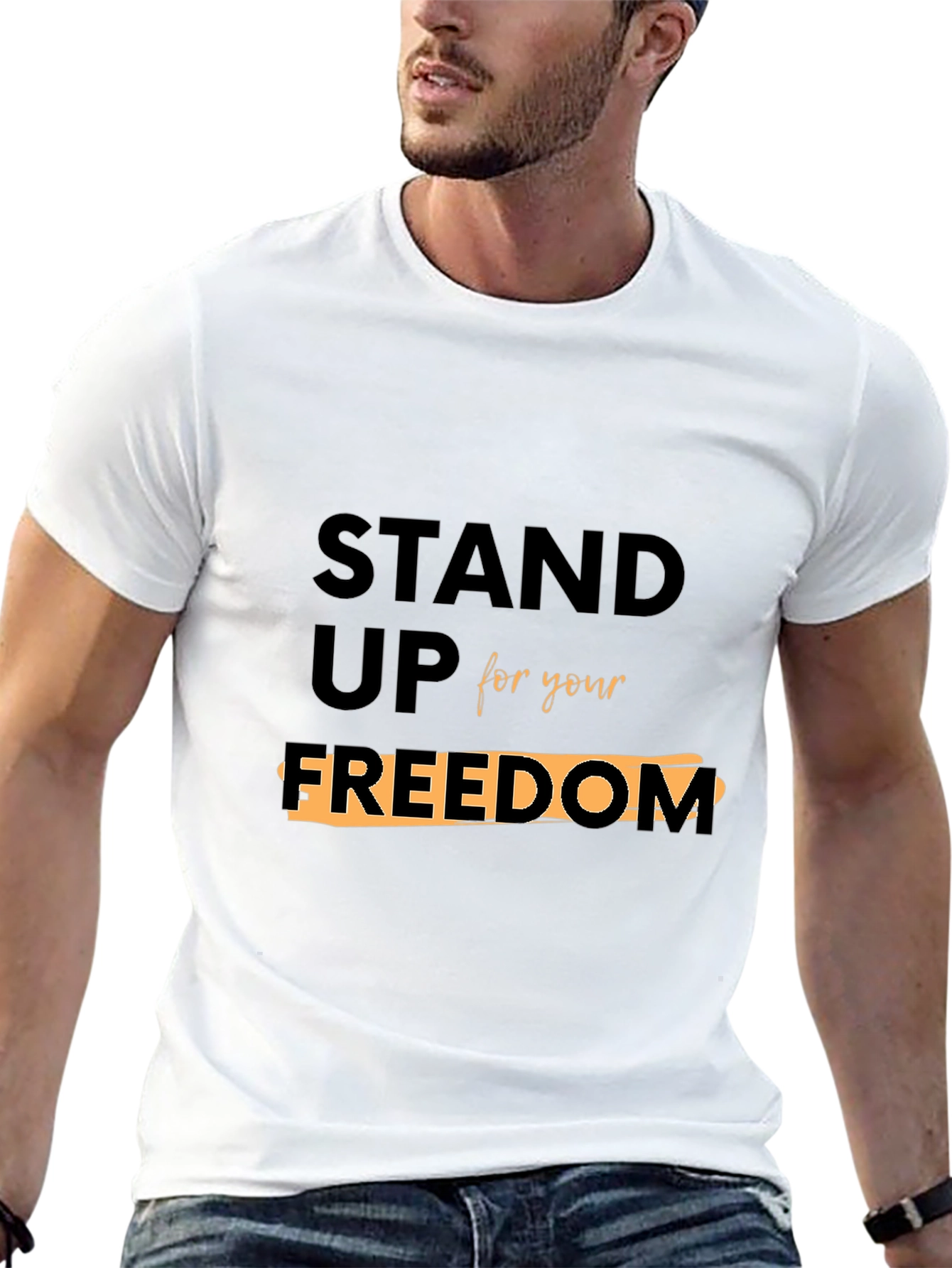 Stand Up For Your Freedom Black Tee