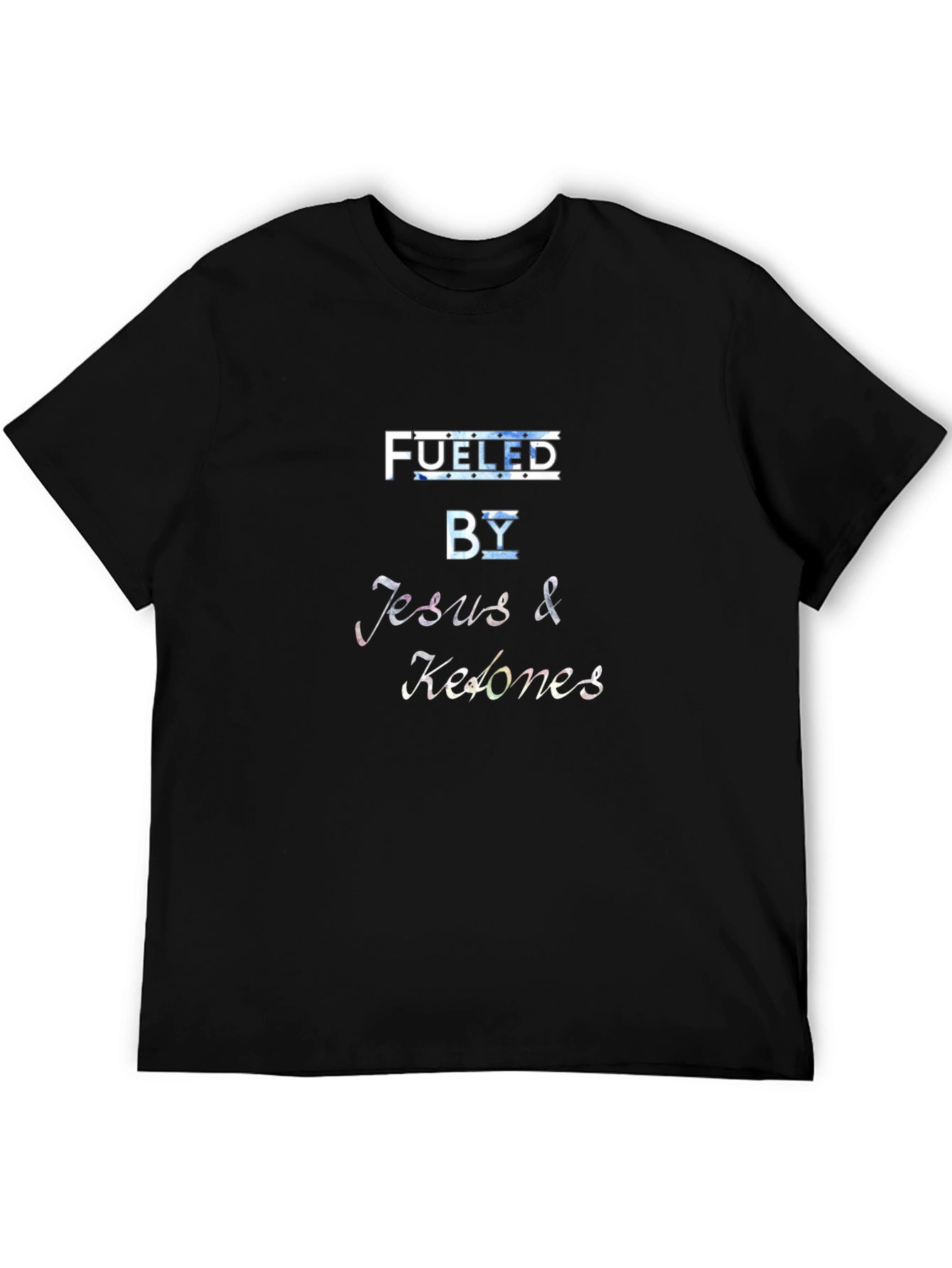 Fueled By Jesus & Ketones Black T-Shirt