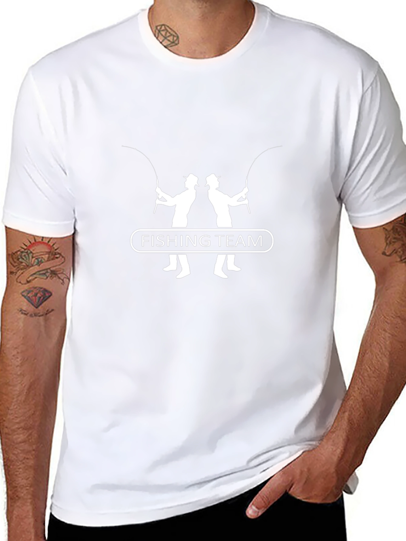 Fishing Team Crewneck T-Shirt