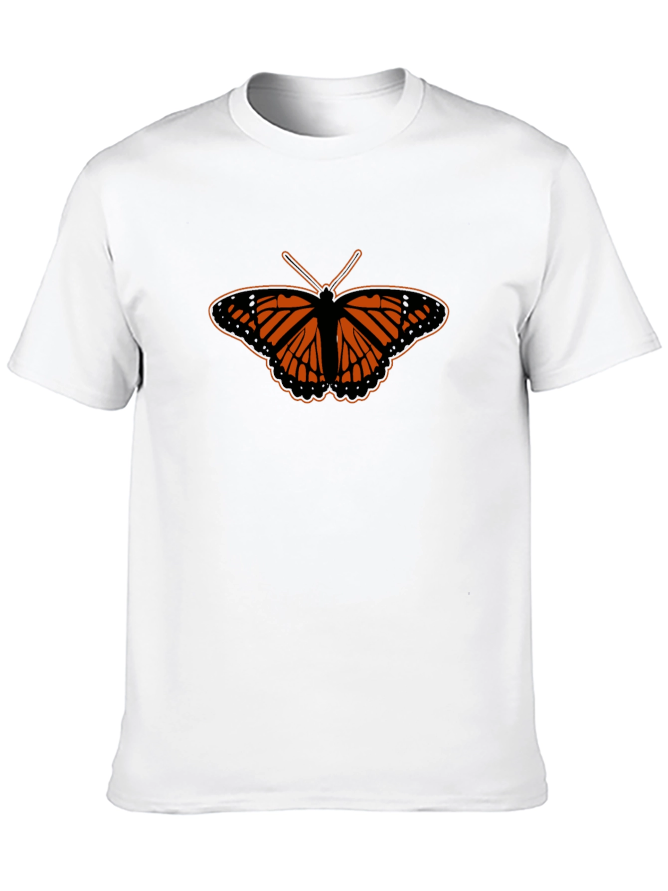 Butterfly Graphic Tee - Stylish Mens Black T-Shirt