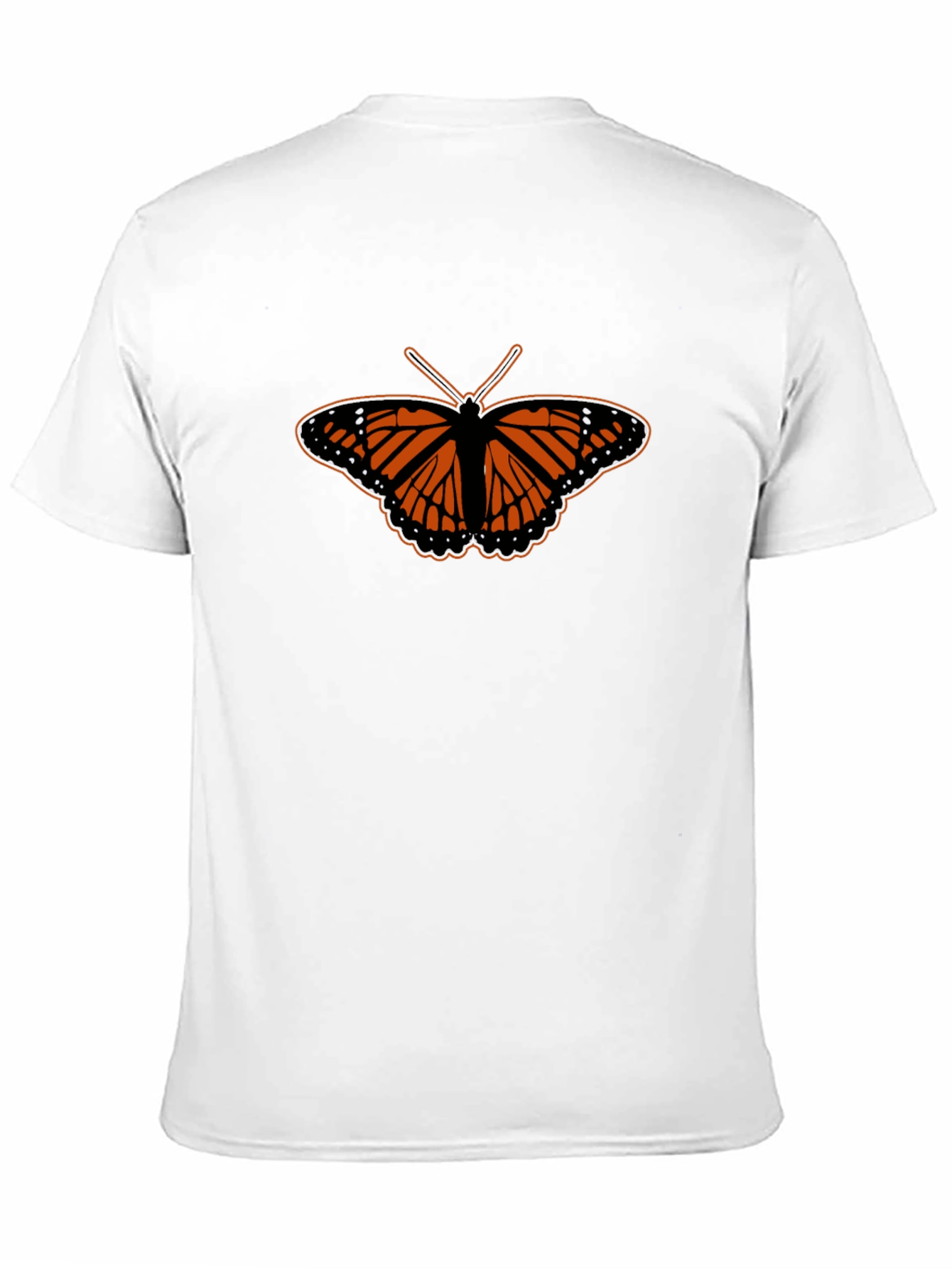 Butterfly Graphic Tee - Stylish Mens Black T-Shirt