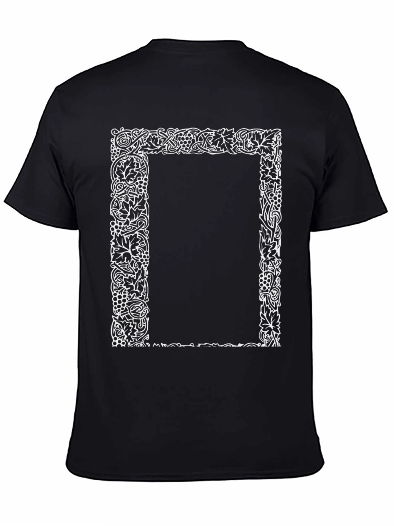 Ornate Border Graphic Tee - Classic Black