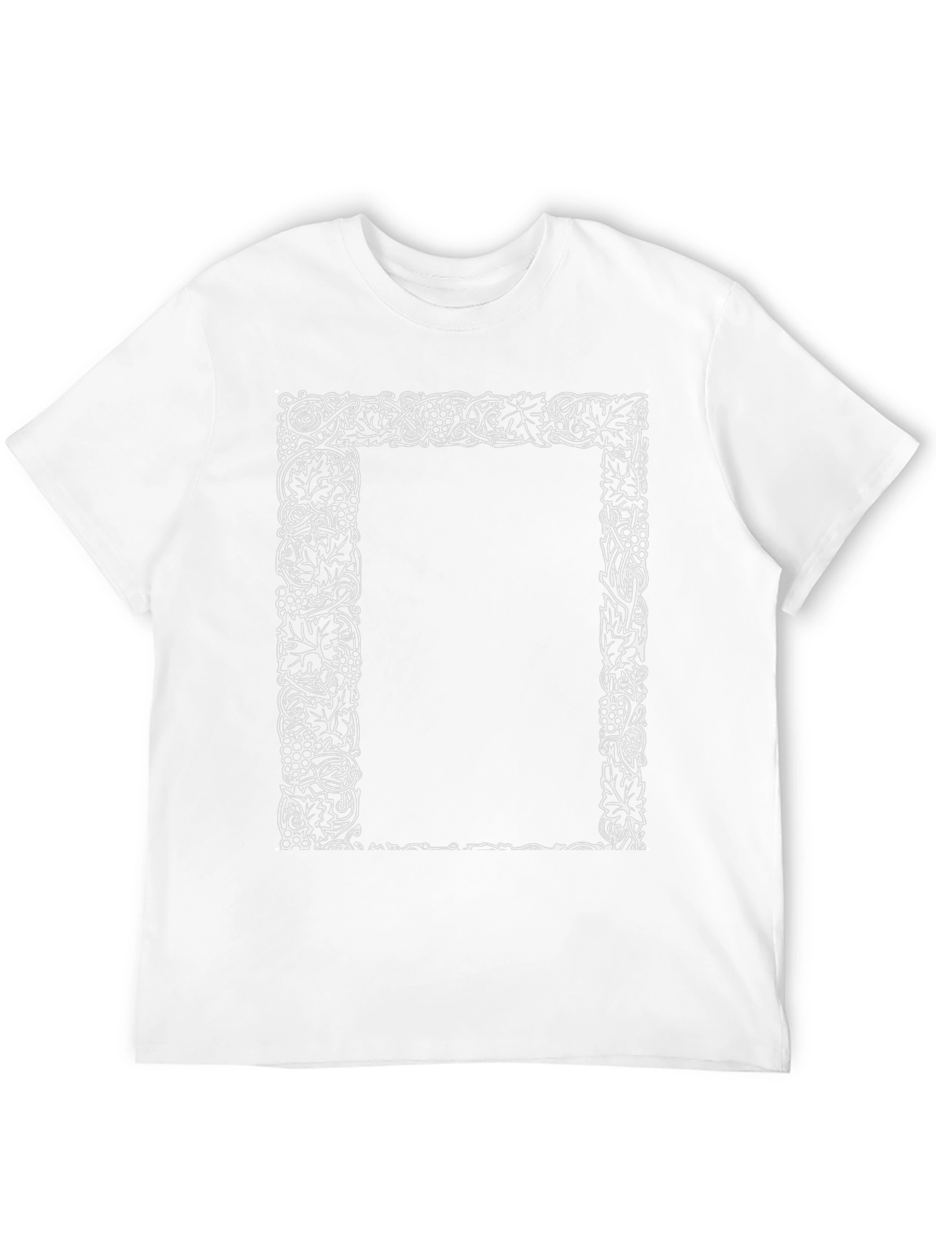 Ornate Border Graphic Tee - Classic Black