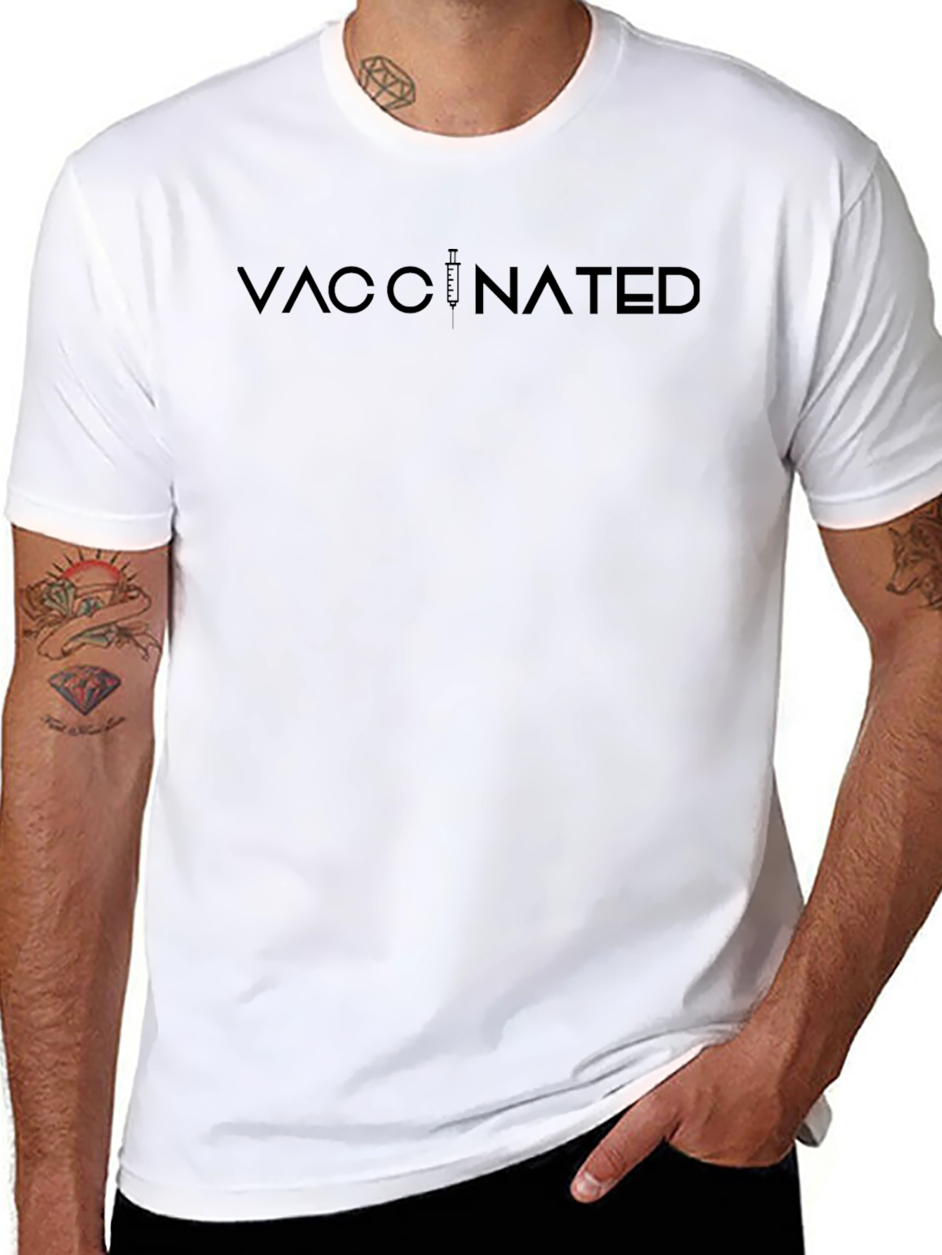 Vaccinated T-Shirt - Modern Graphic Tee