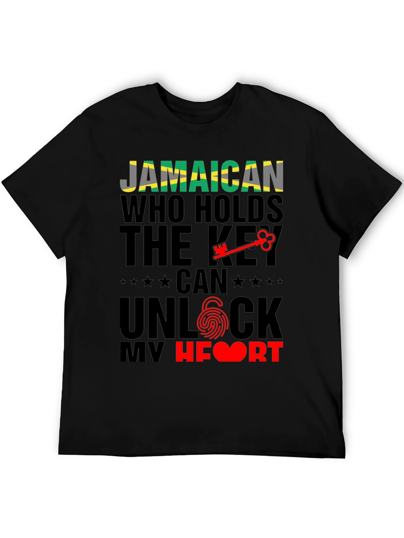 Jamaican Key to My Heart Graphic T-Shirt