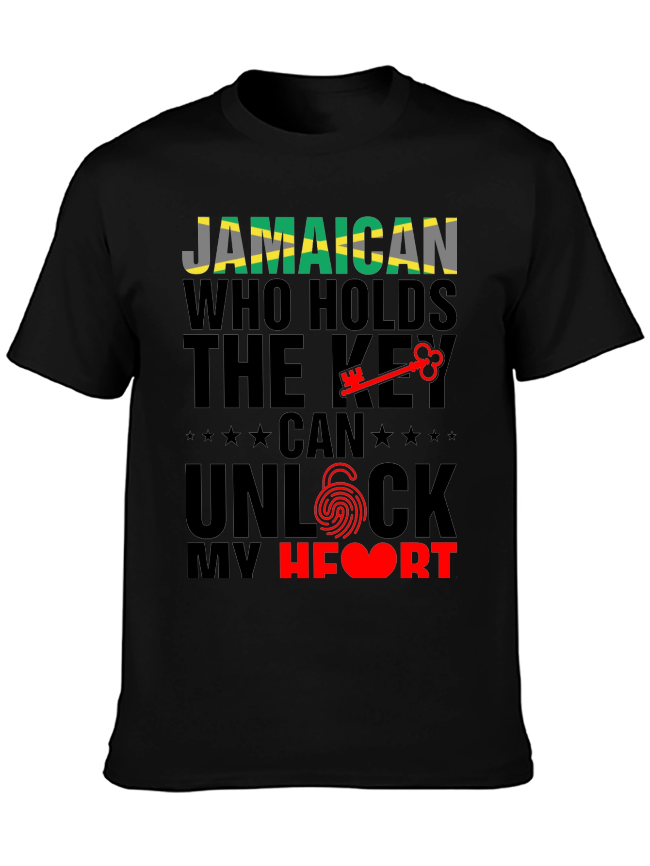 Jamaican Key to My Heart Graphic T-Shirt
