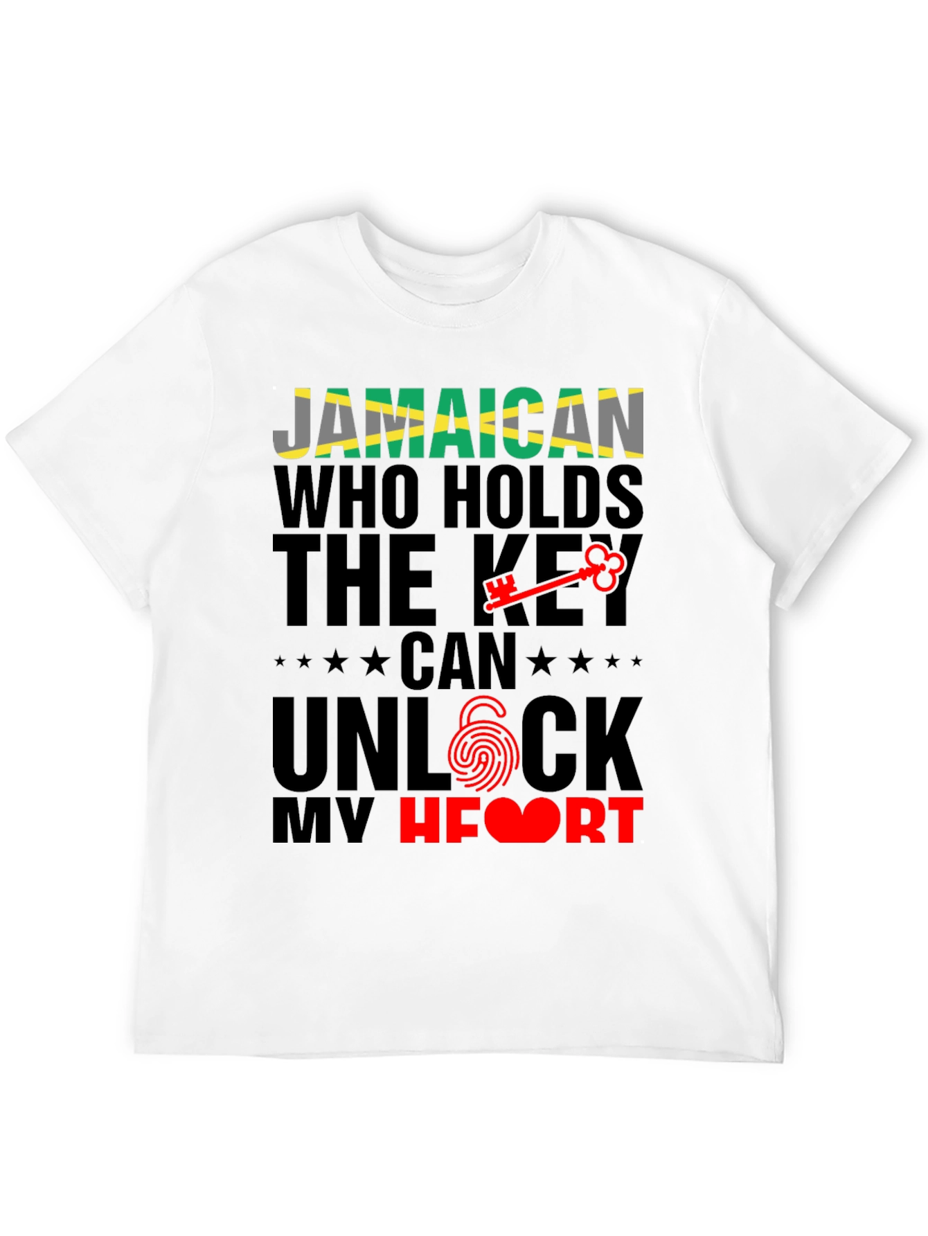 Jamaican Key to My Heart Graphic T-Shirt