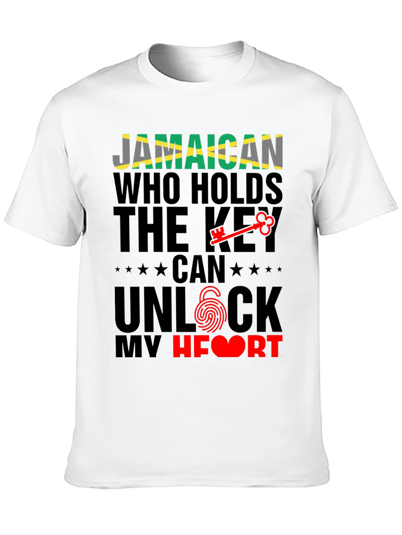 Jamaican Key to My Heart Graphic T-Shirt