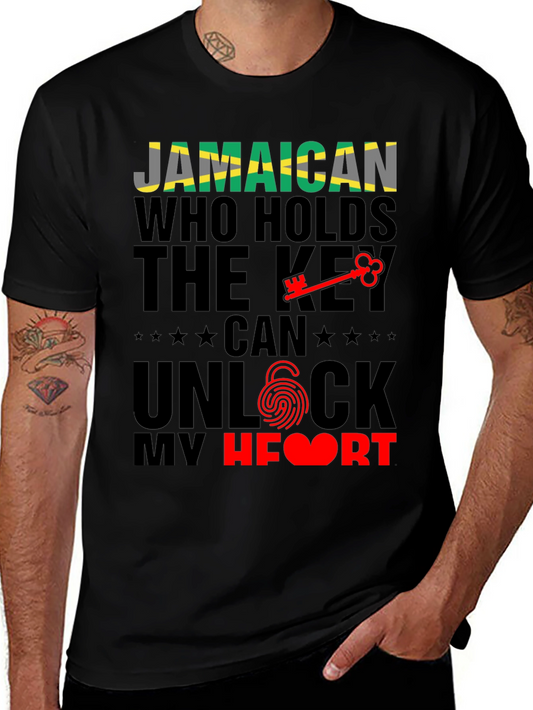Jamaican Key to My Heart Graphic T-Shirt