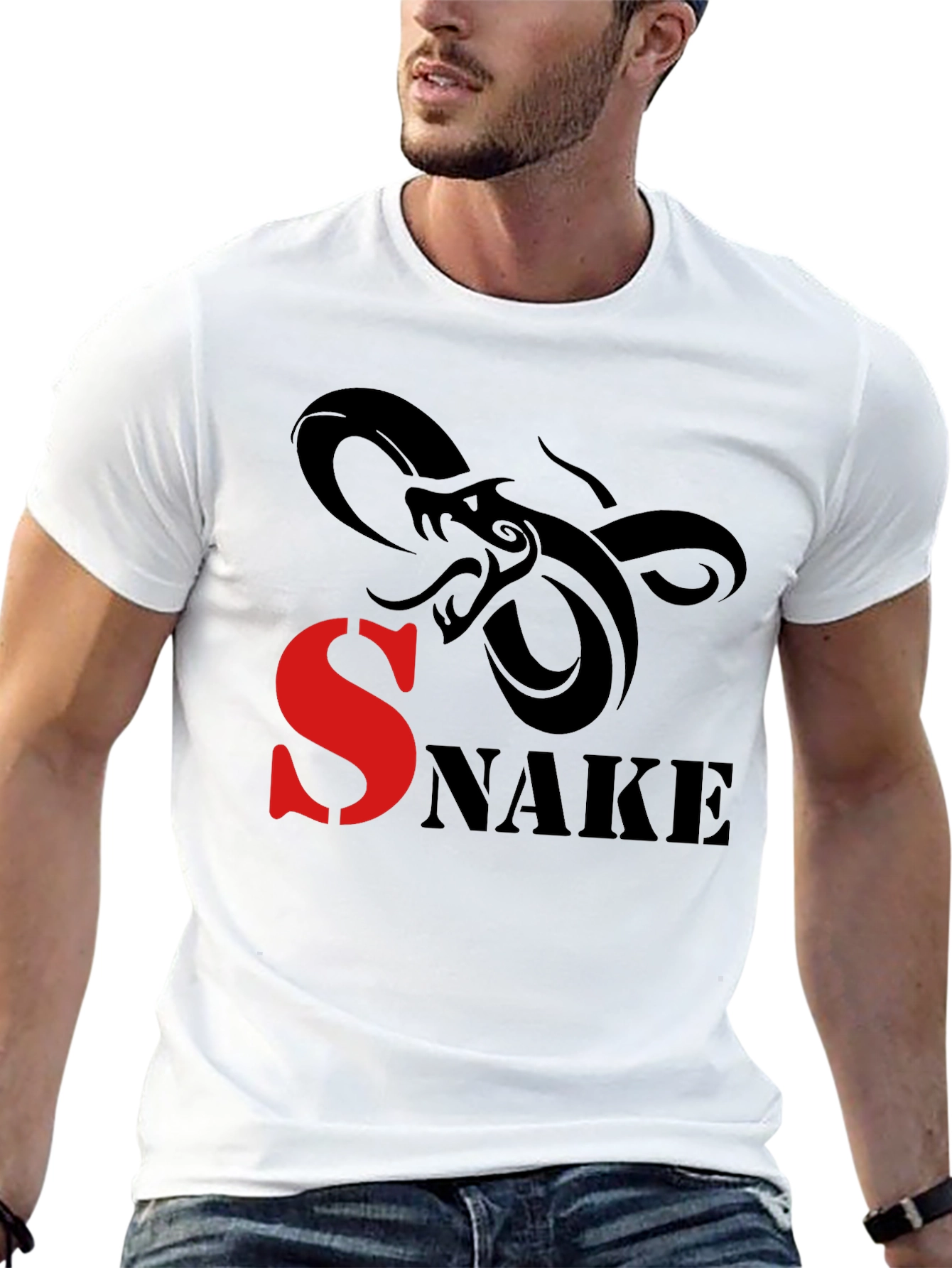 Snake Graphic Print T-Shirt