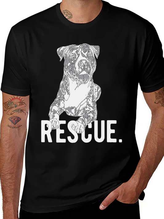 Dog Rescue T-Shirt - Support Animal Adoption