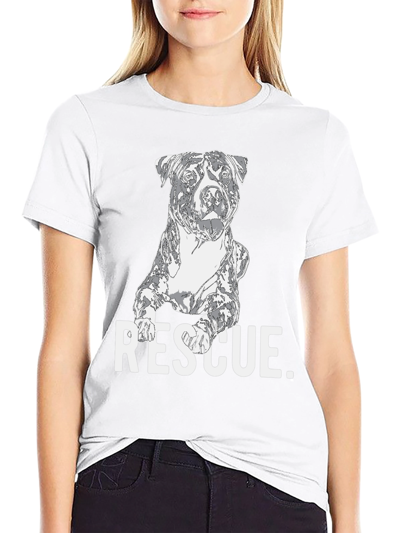 Dog Rescue T-Shirt - Support Animal Adoption