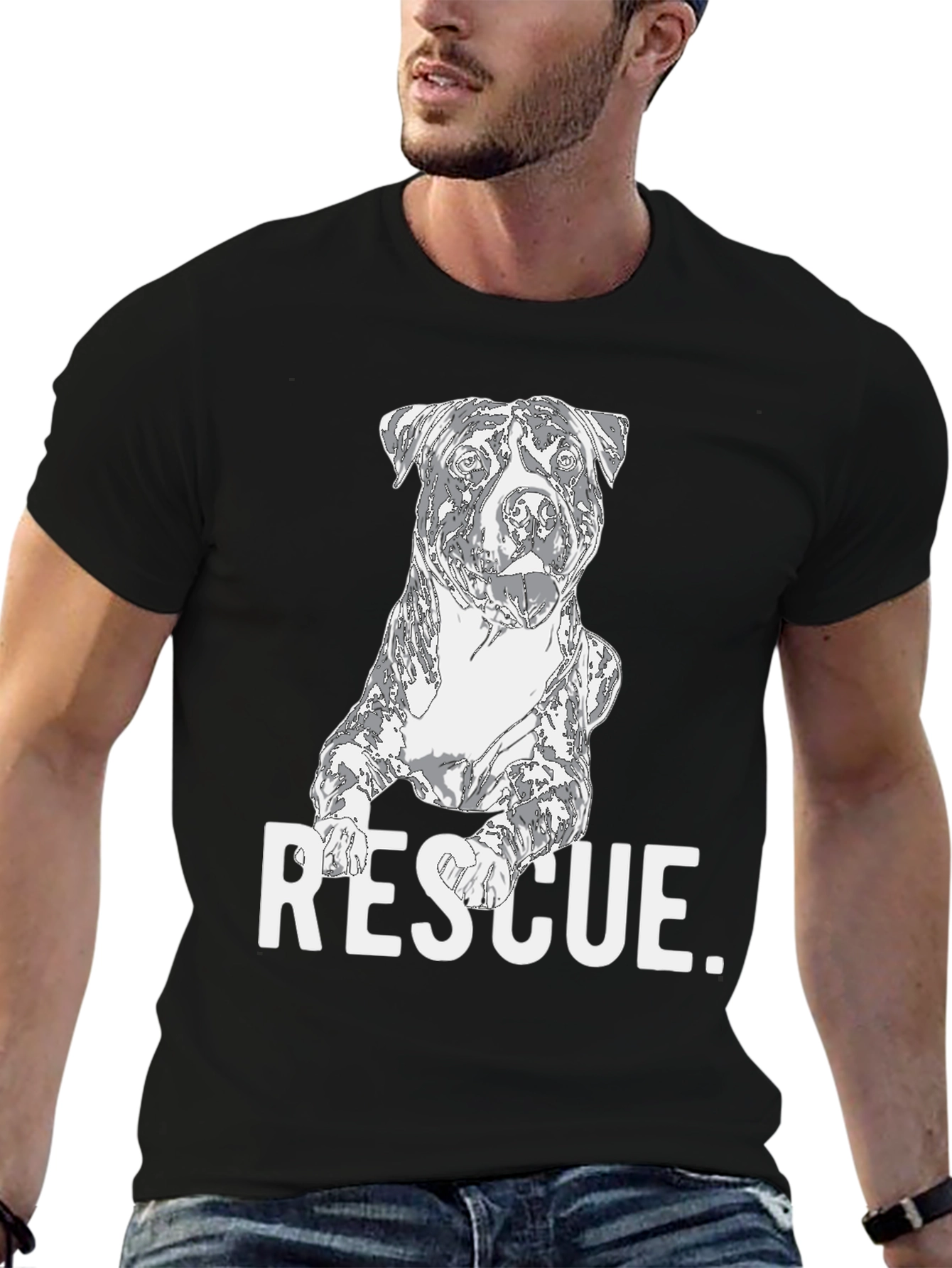 Dog Rescue T-Shirt - Support Animal Adoption