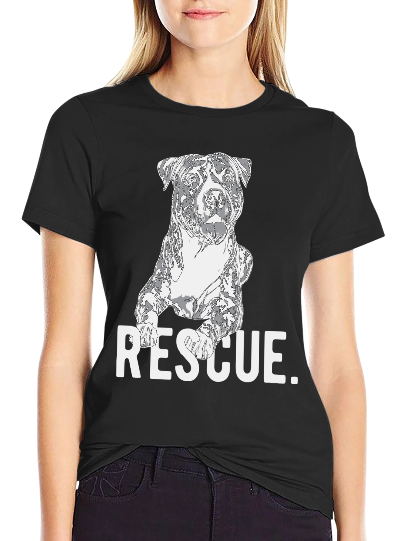 Dog Rescue T-Shirt - Support Animal Adoption