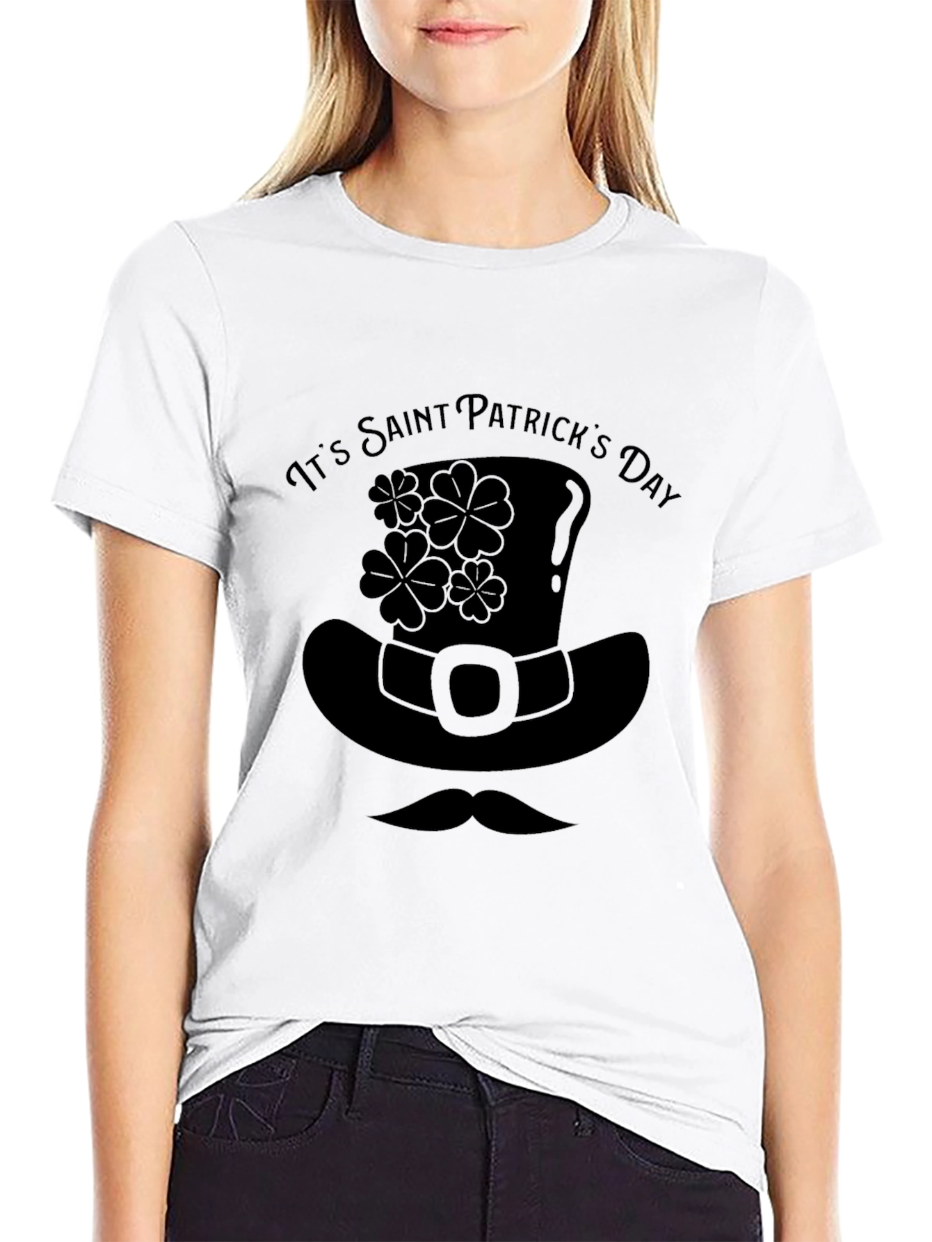 St. Patricks Day Graphic Tee - Leprechaun Hat Shirt