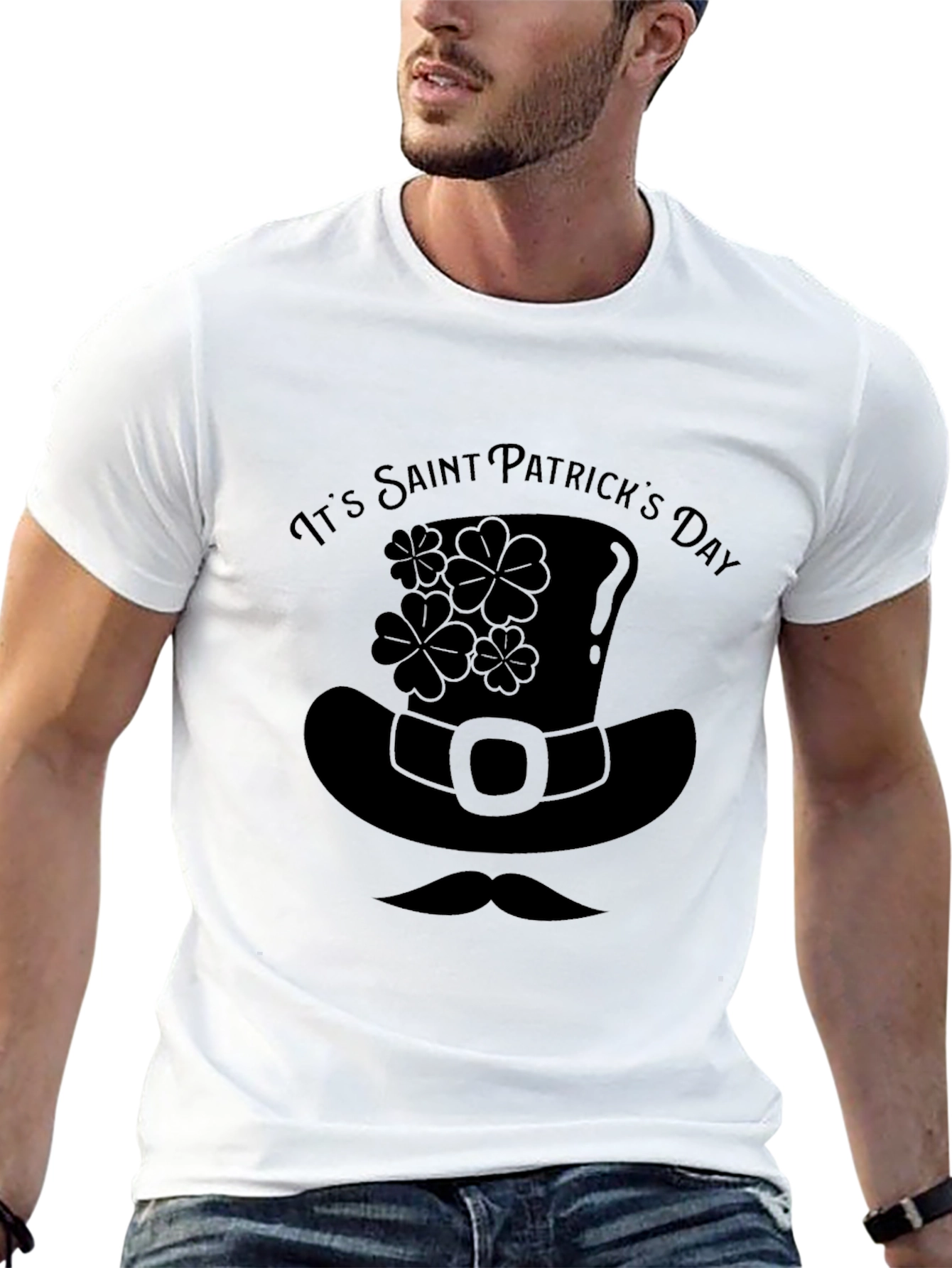 St. Patricks Day Graphic Tee - Leprechaun Hat Shirt