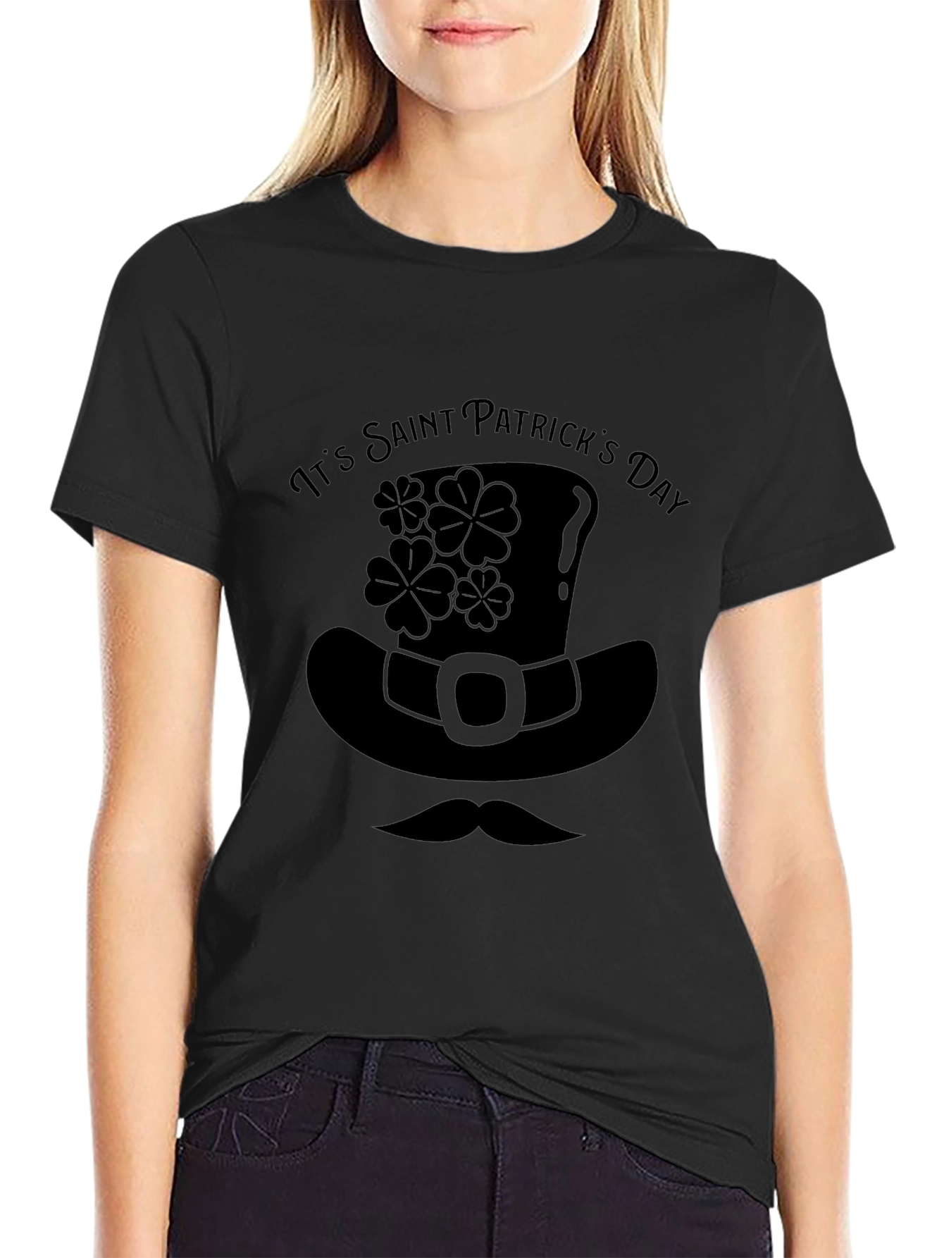 St. Patricks Day Graphic Tee - Leprechaun Hat Shirt