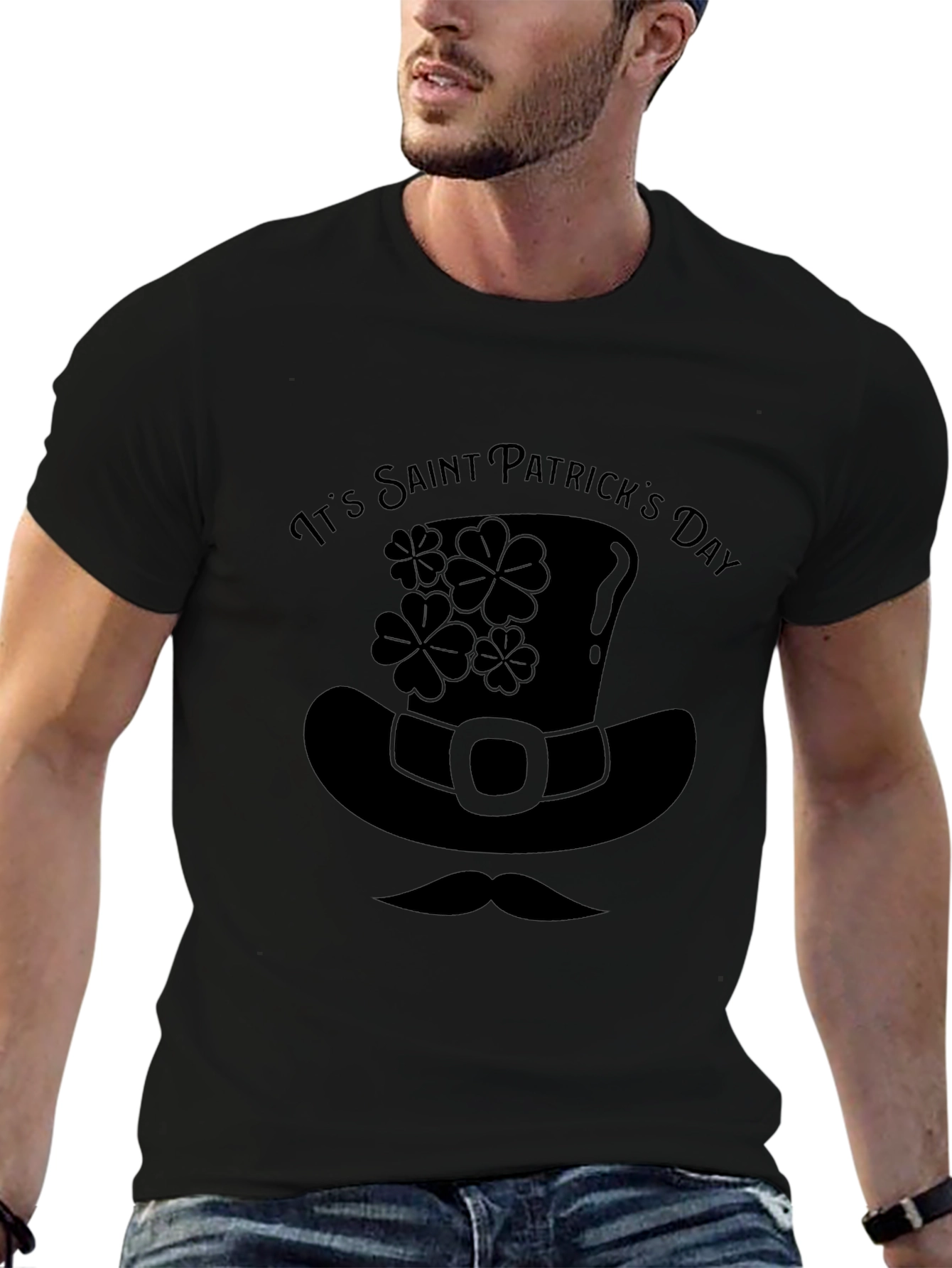 St. Patricks Day Graphic Tee - Leprechaun Hat Shirt