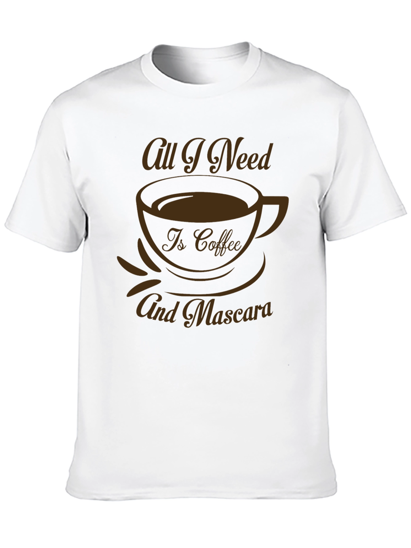 Coffee & Mascara Graphic Tee - Black