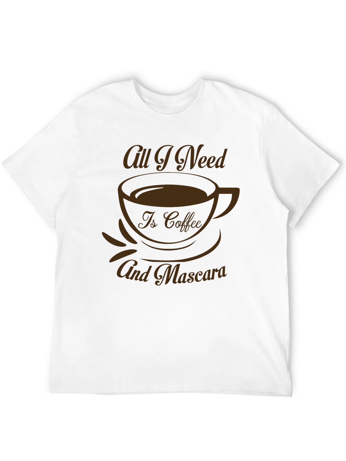 Coffee & Mascara Graphic Tee - Black