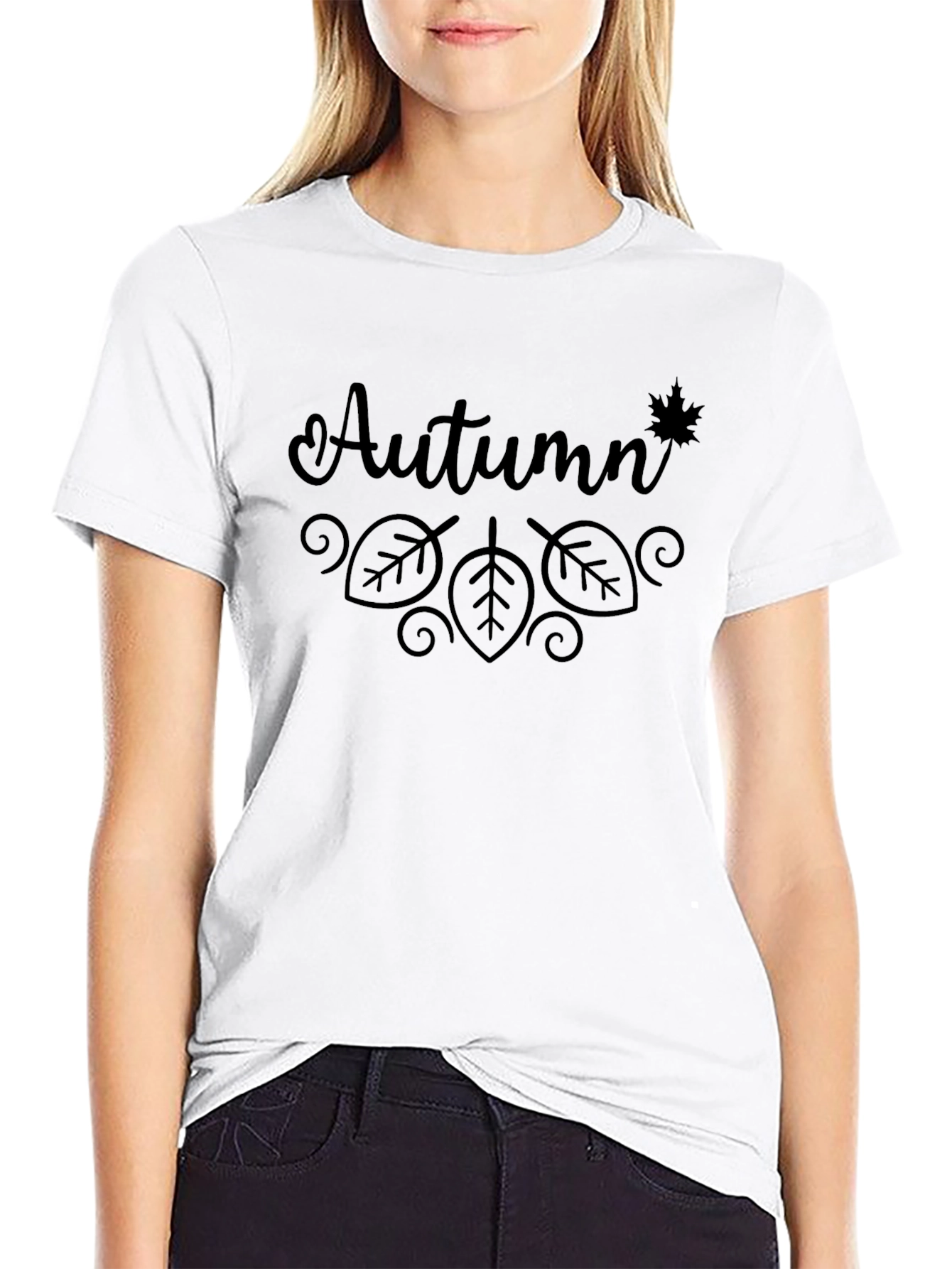 Autumn Leaves Graphic Tee - Seasonal Style