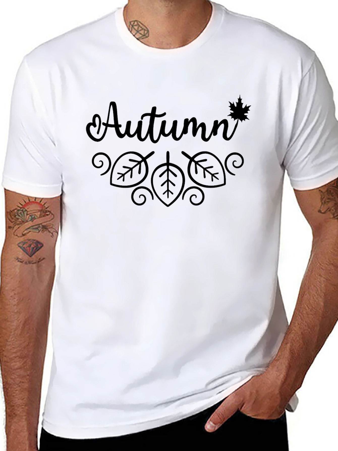 Autumn Leaves Graphic Tee - Seasonal Style