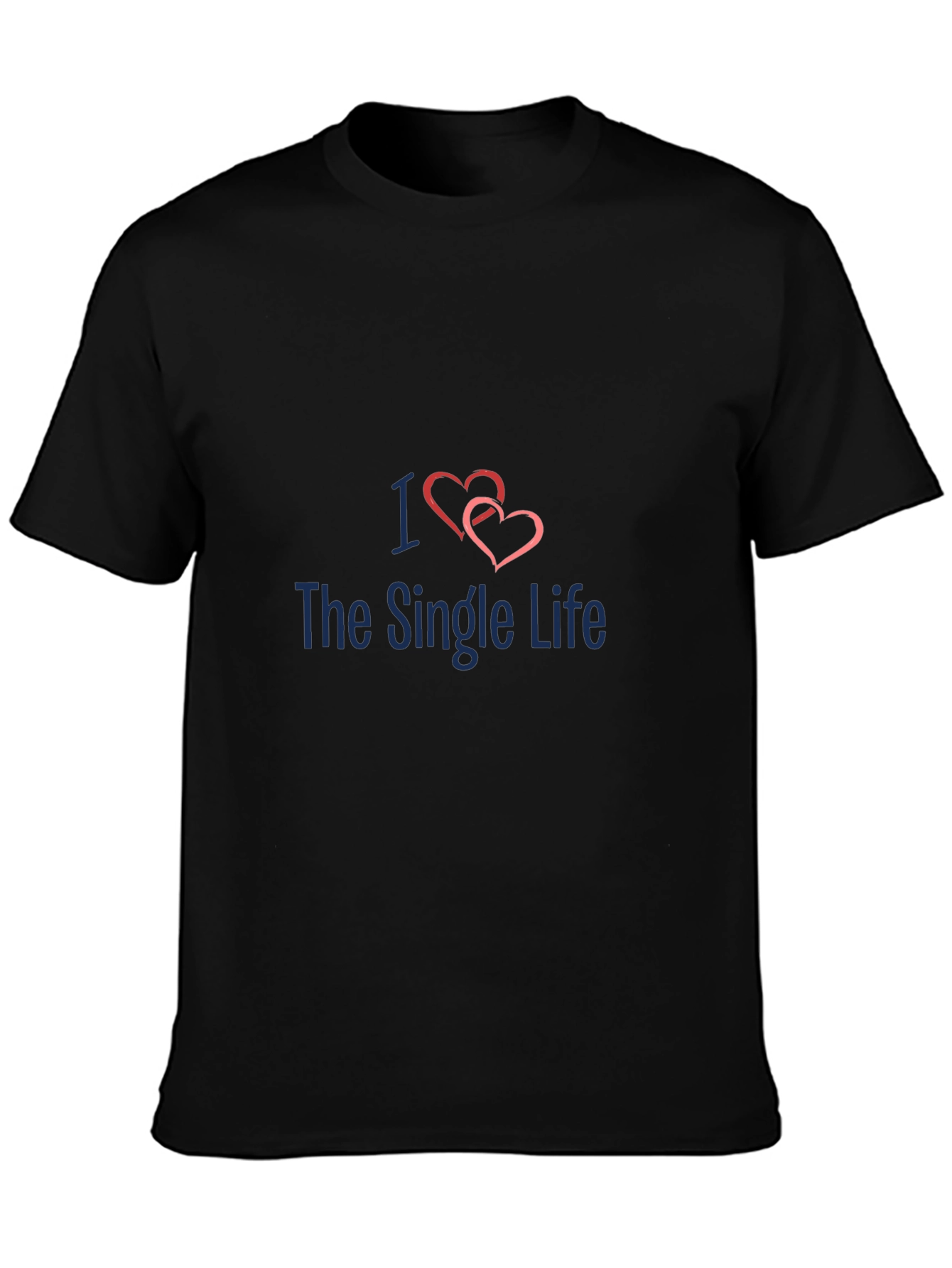I Heart The Single Life Black Tee