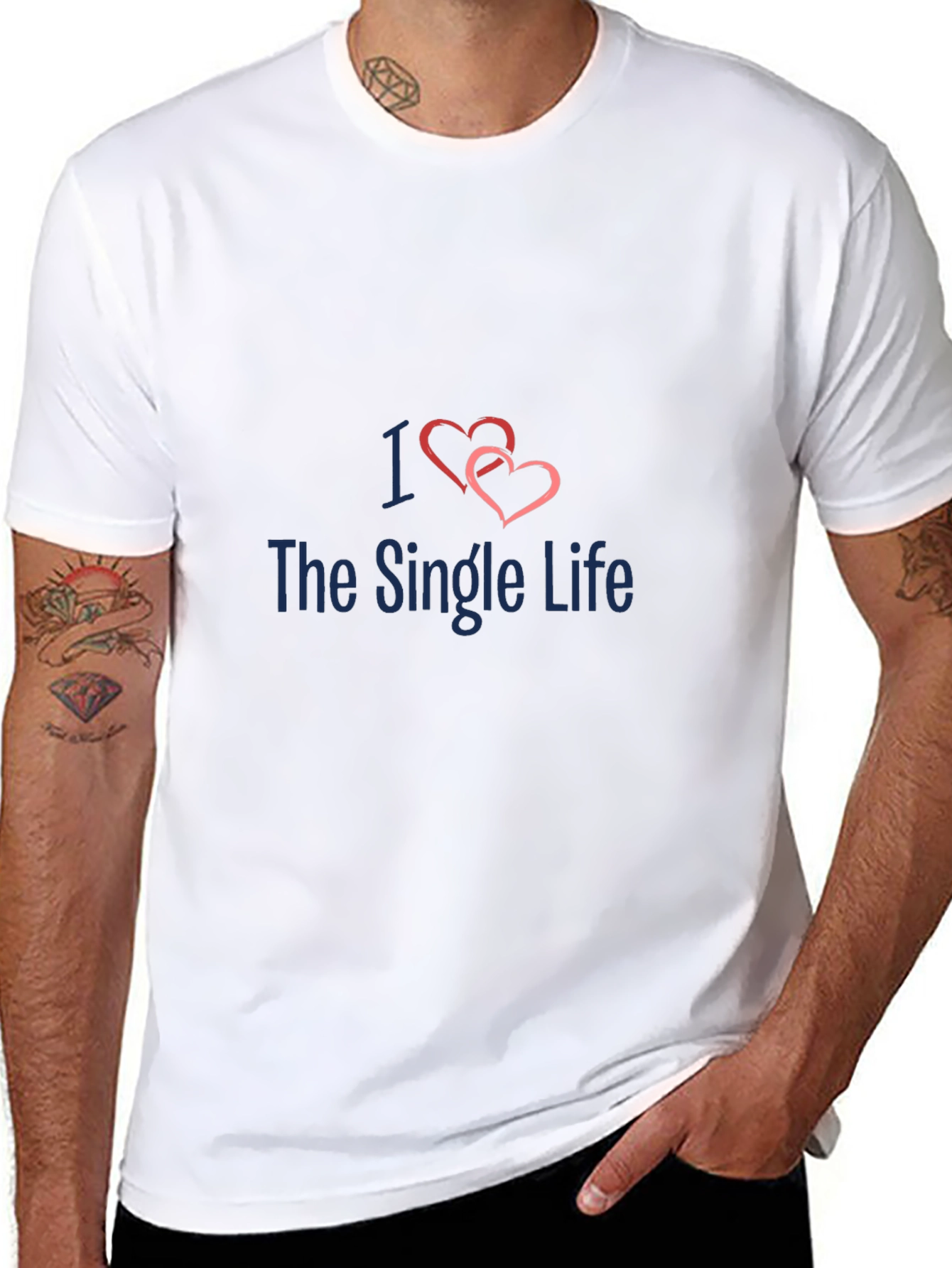 I Heart The Single Life Black Tee