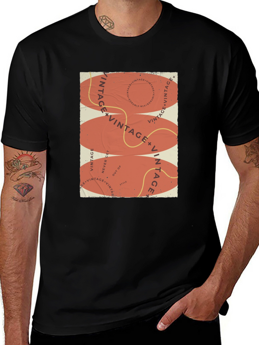 Vintage Graphic Print T-Shirt - Retro Style