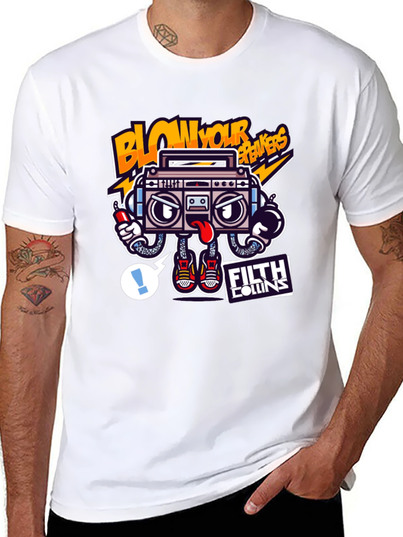Blow Your Breakers Boombox Graphic Tee