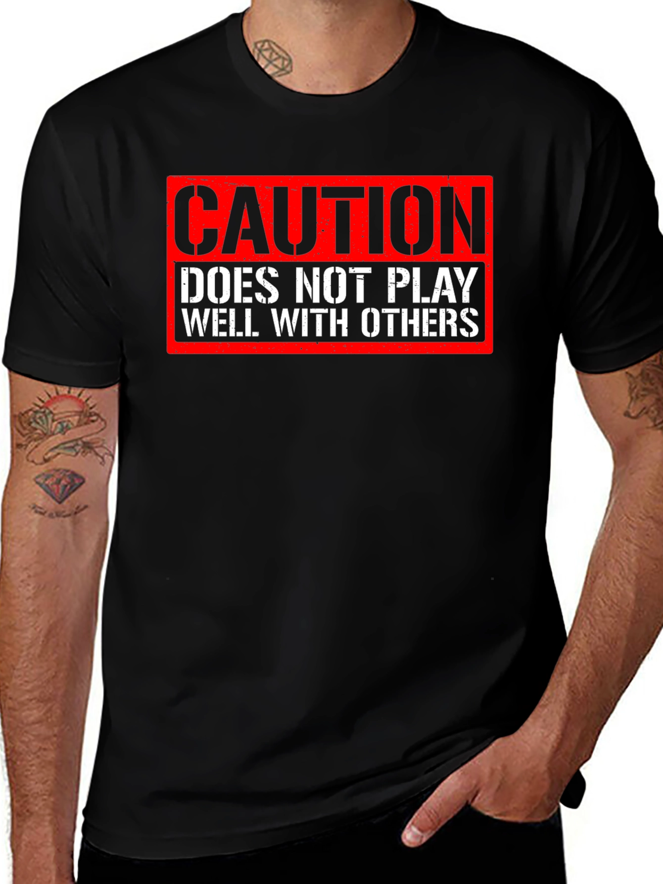 Caution: Does Not Play Well With Others T-Shirt