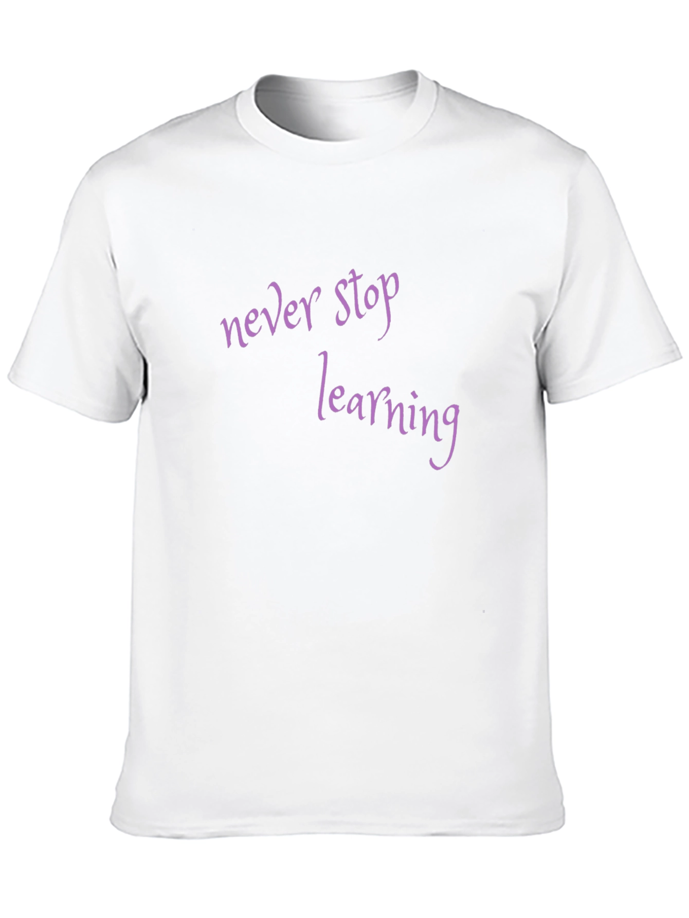 Never Stop Learning Black T-Shirt