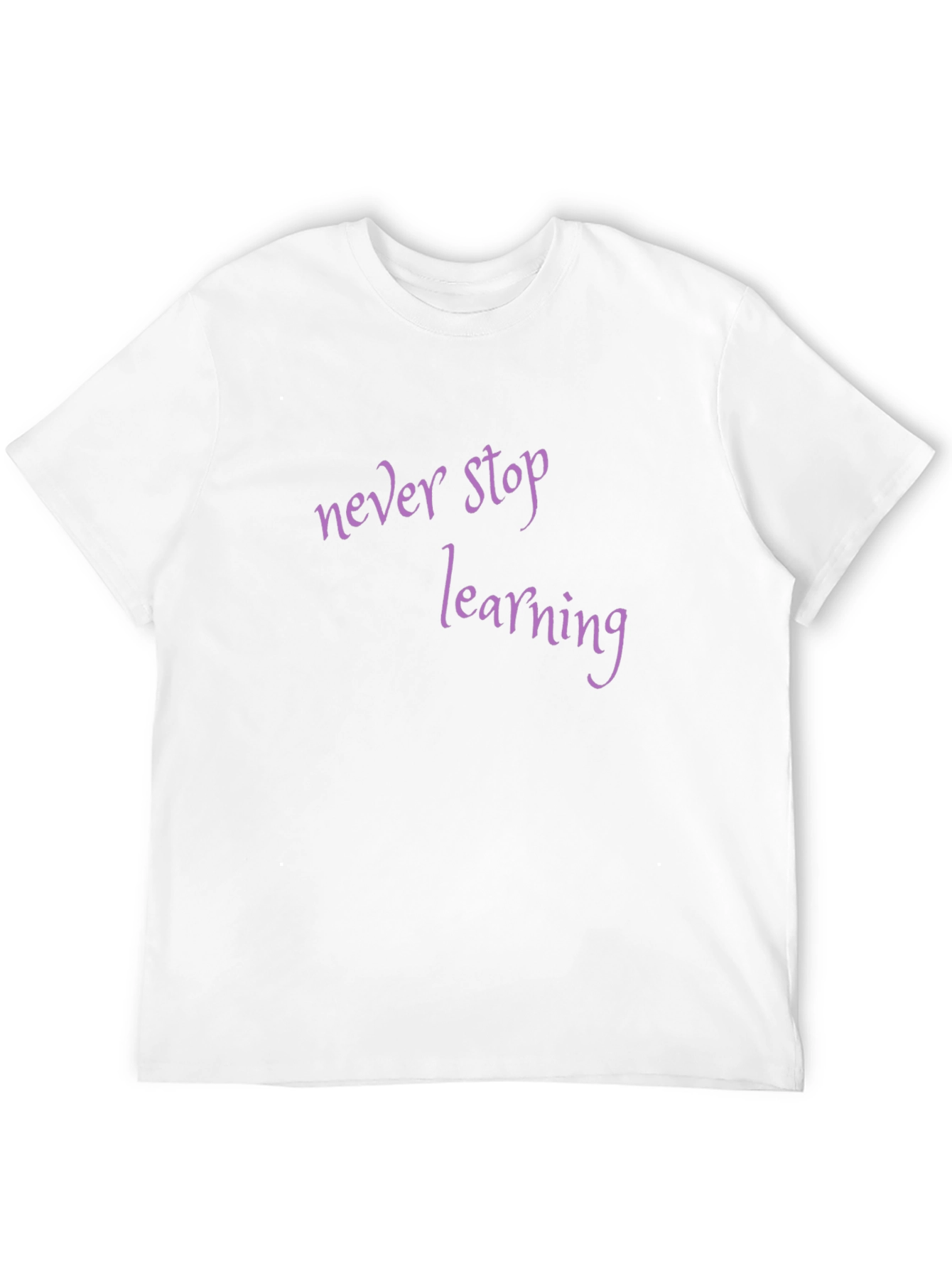 Never Stop Learning Black T-Shirt