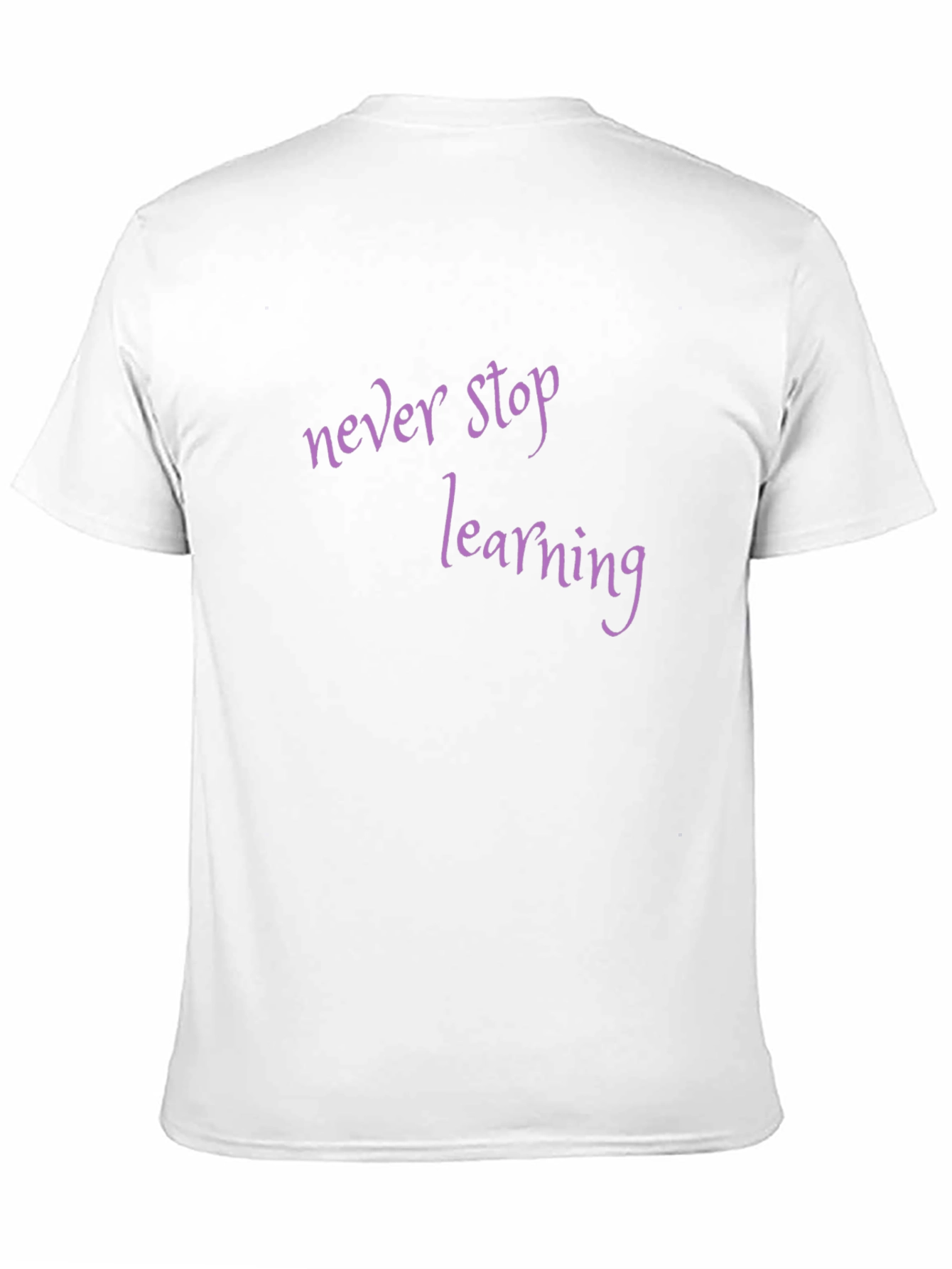Never Stop Learning Black T-Shirt